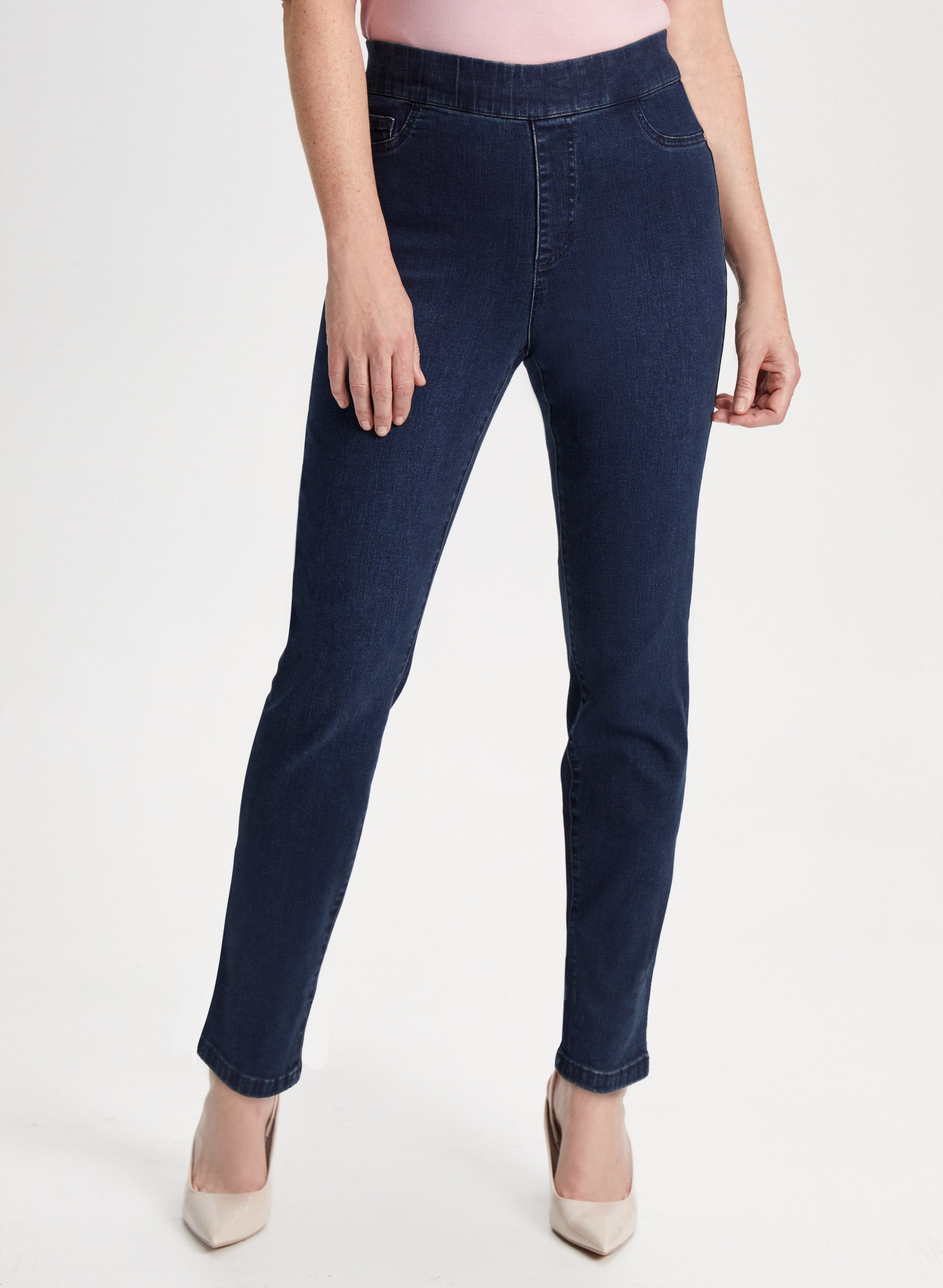 Pull-On Bow Detail Jeans