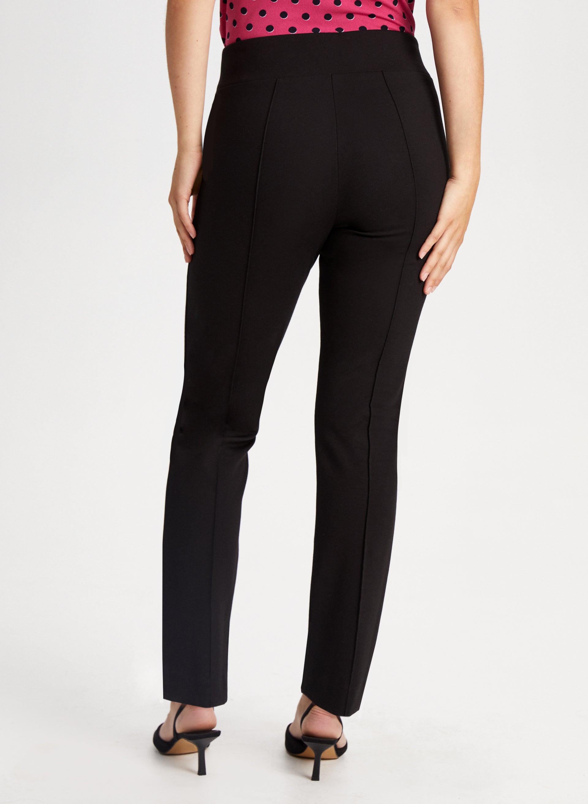 Buy Ponte Button Wide Leg Trousers from the Laura Ashley online shop