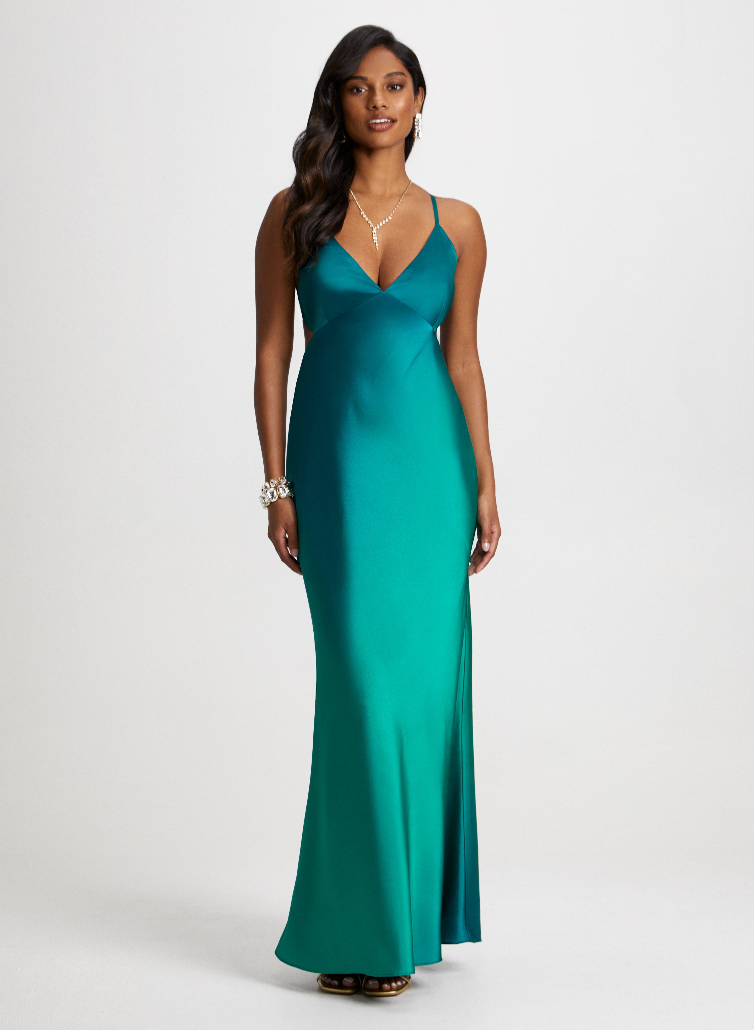 satin dress jewelry Grace Loves Lace Silky Satin Midi Gold