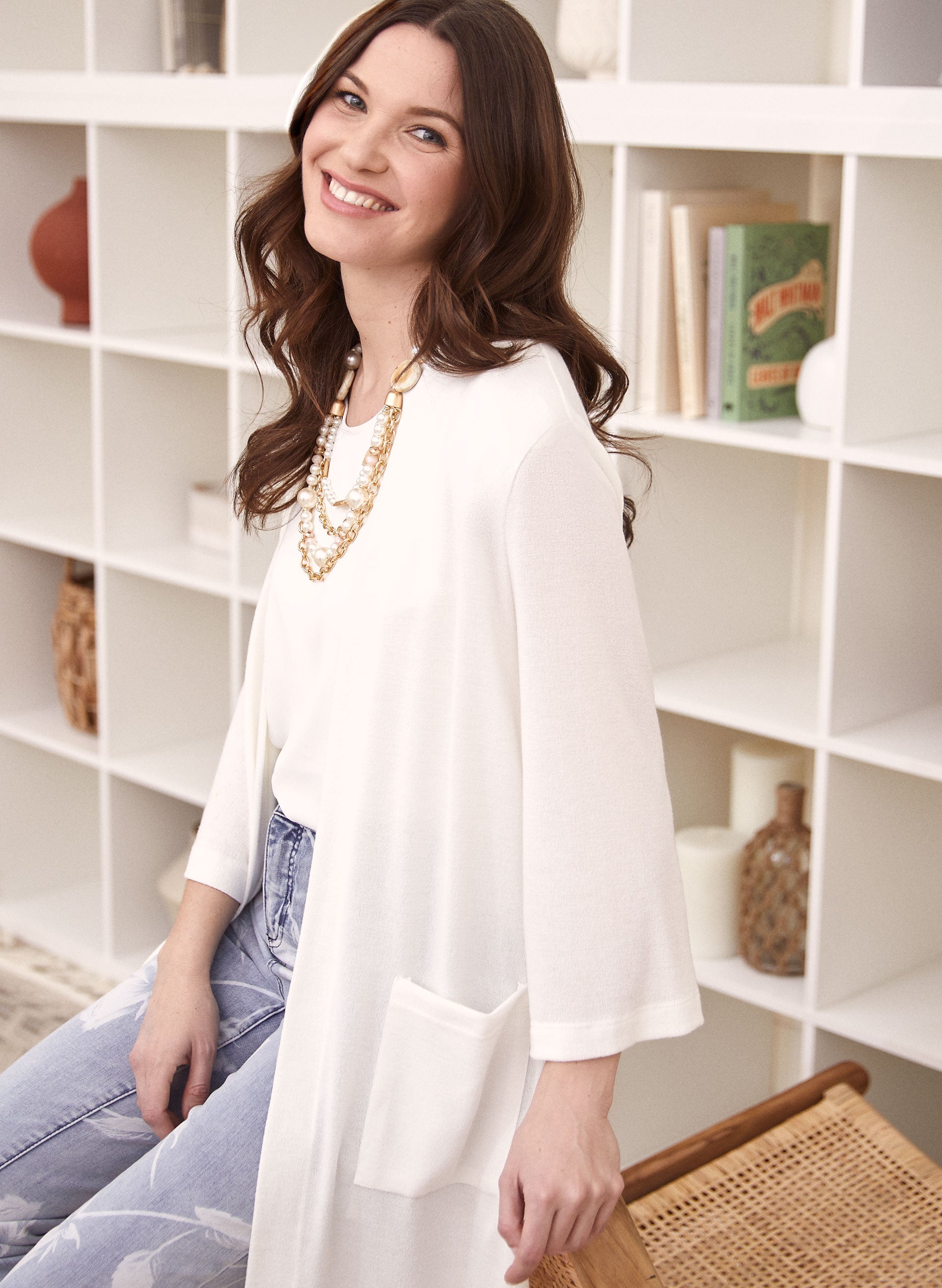 Long lightweight duster cardigan hot sale