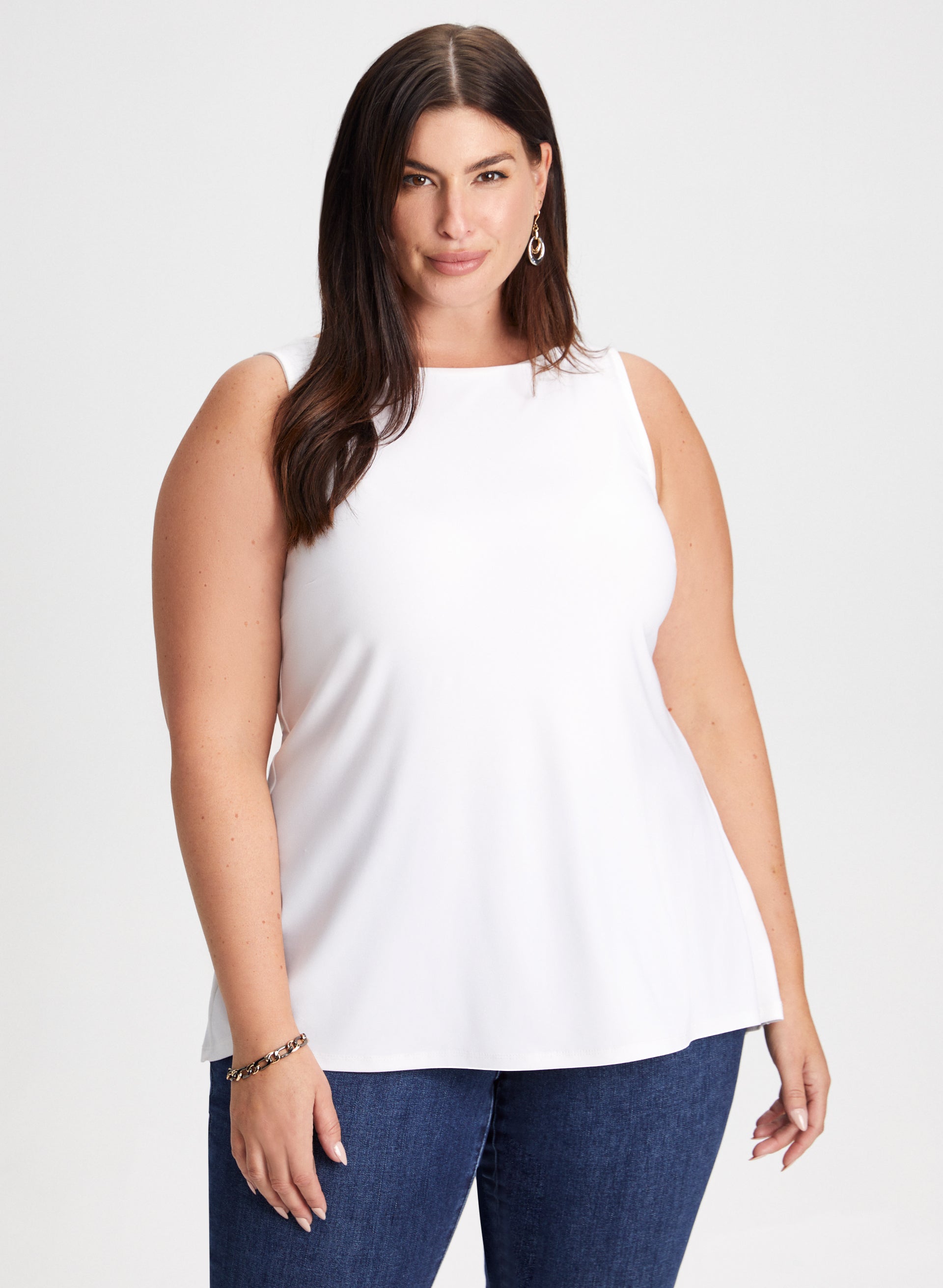 Ivory plus size top clearance