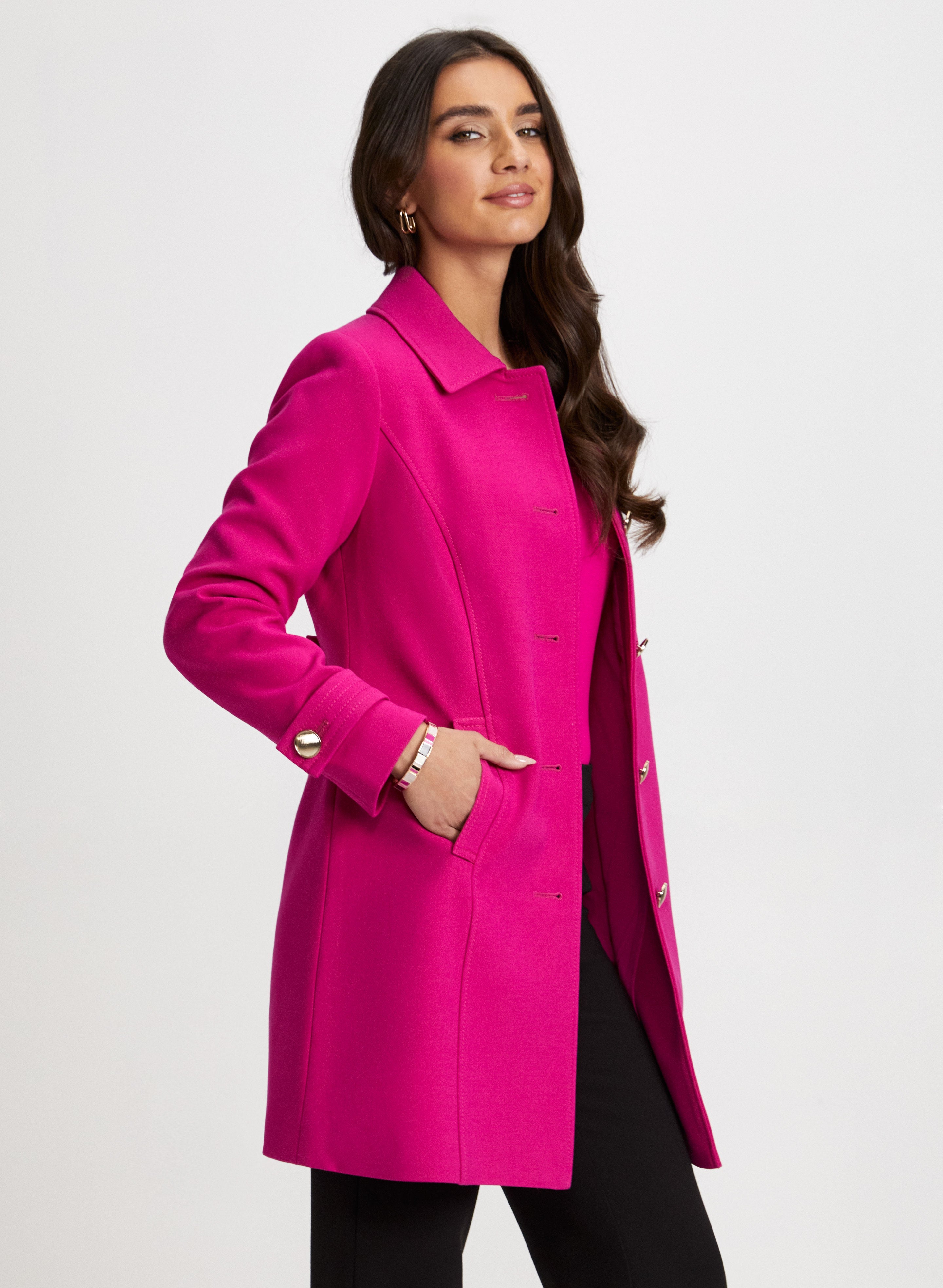 Pink outerwear on sale