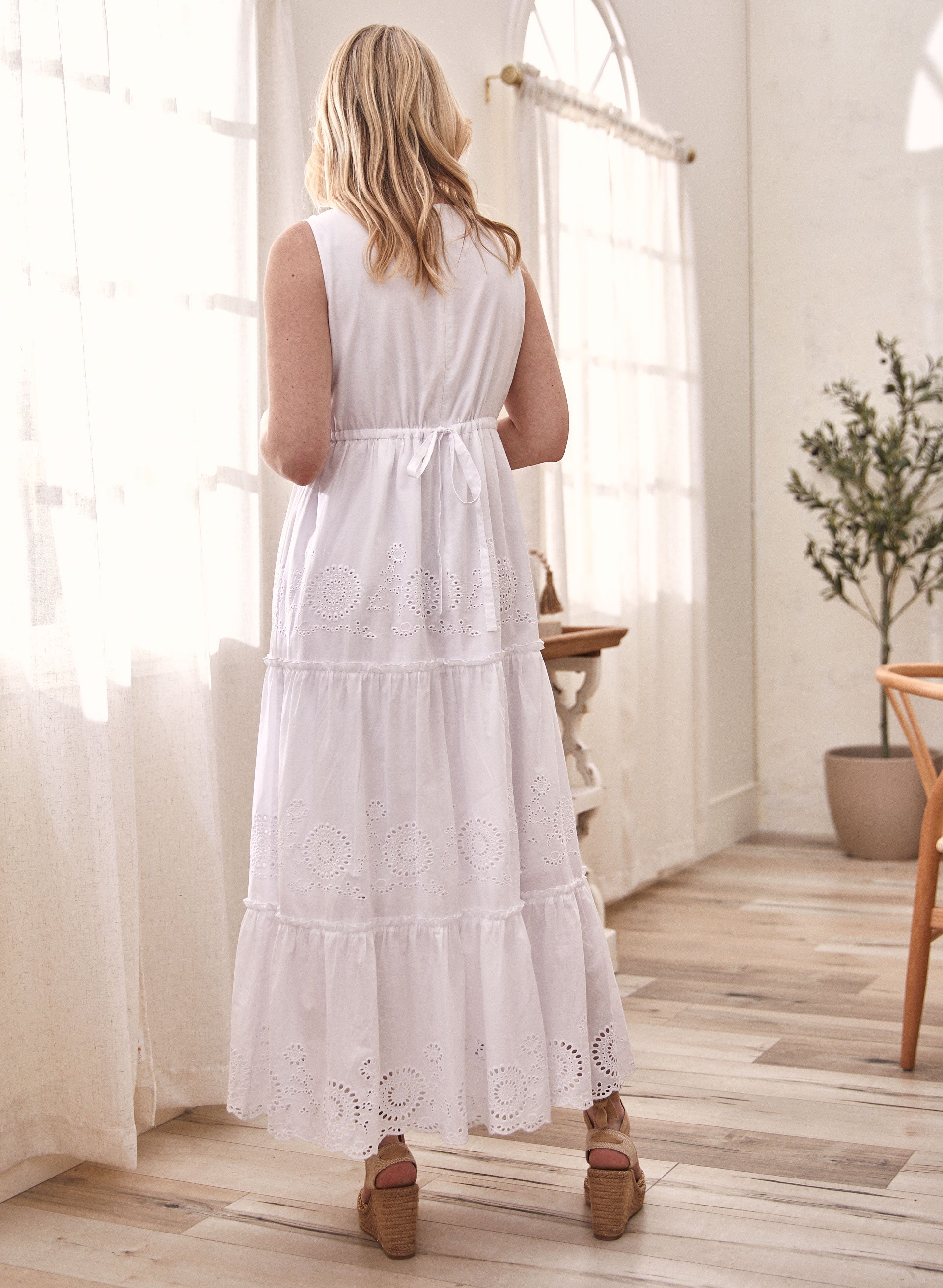 Eyelet detail dress shop