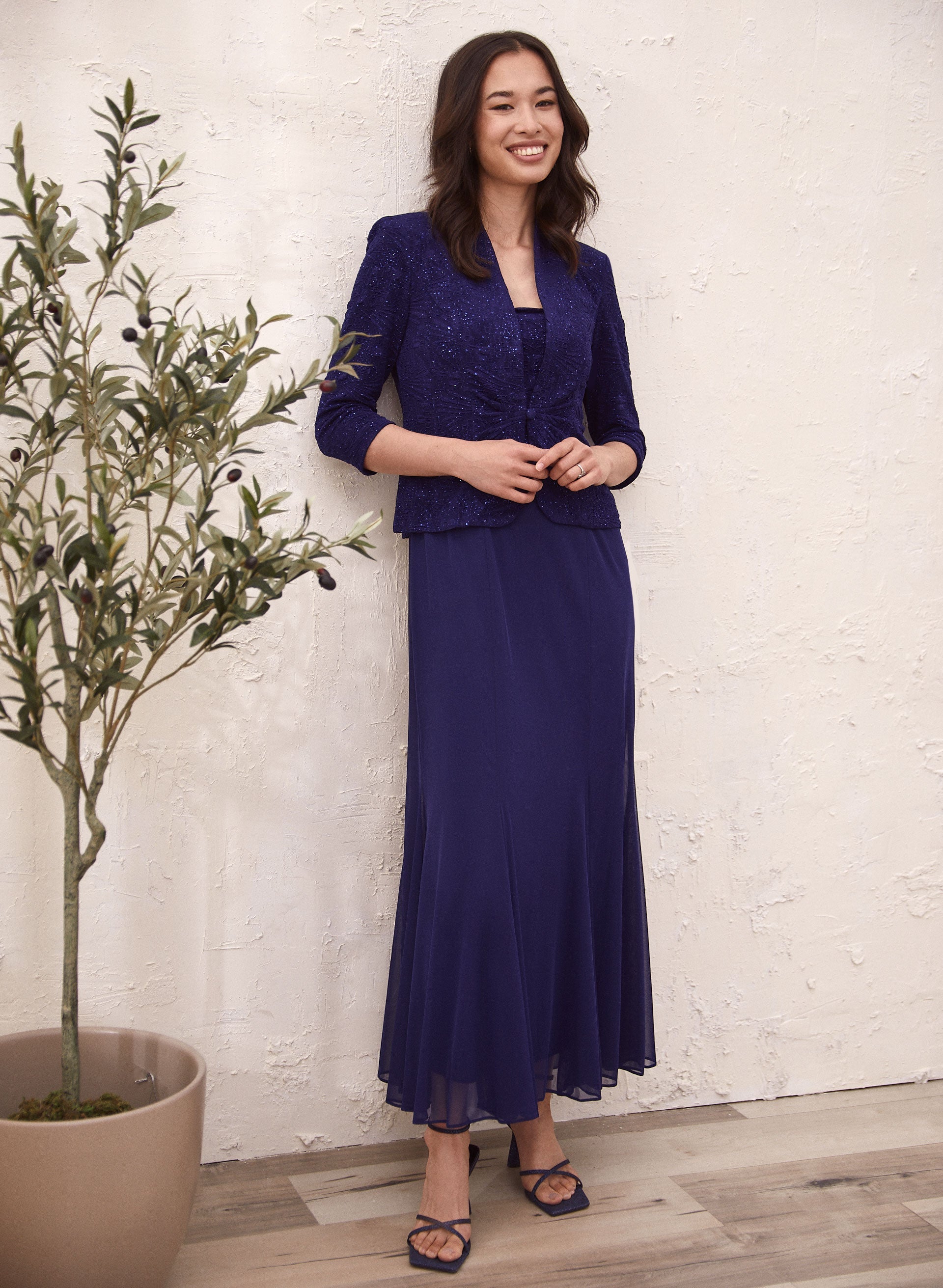Two Piece Jacket Dress Set