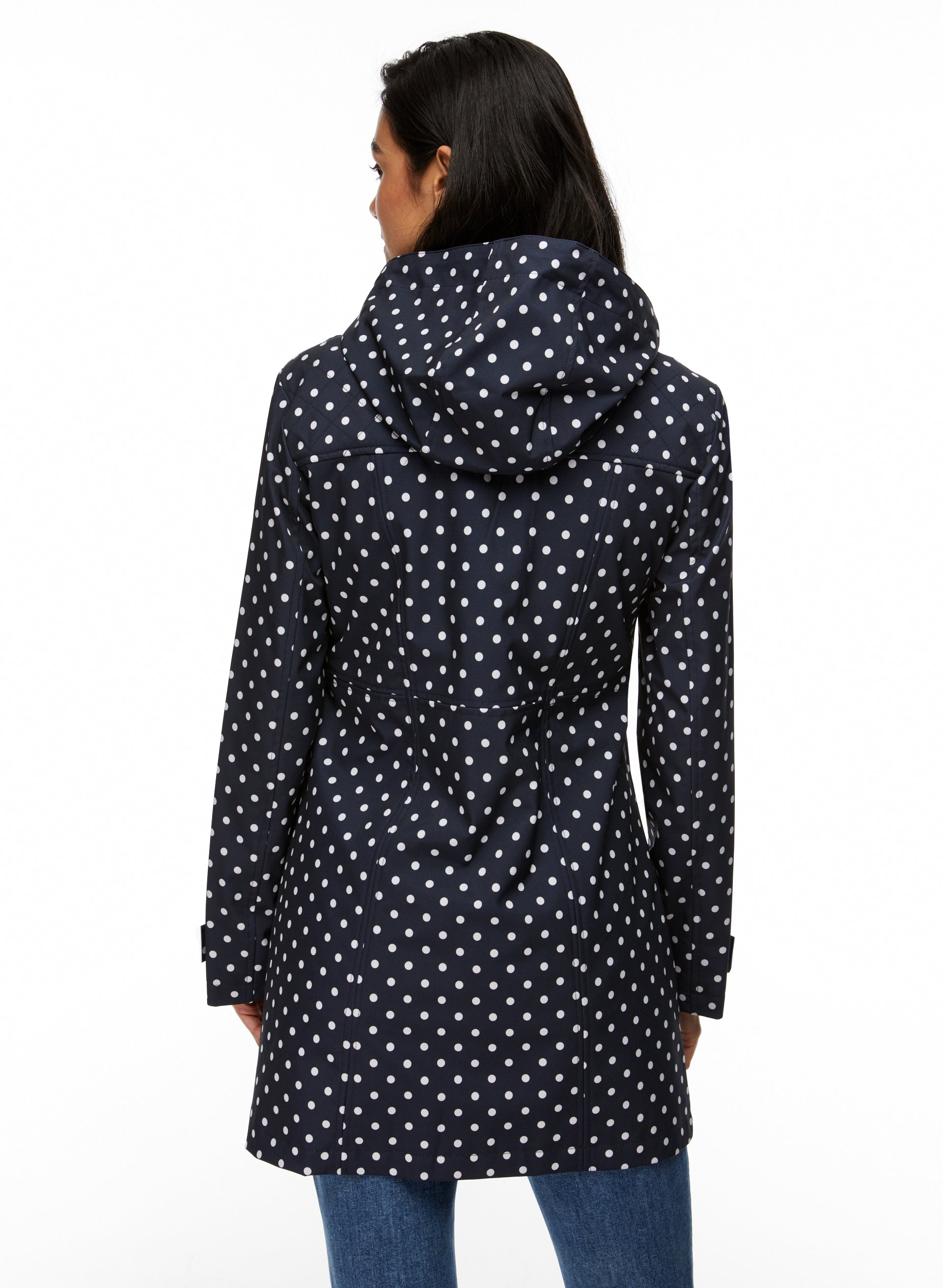 Long Polka Dot Raincoat