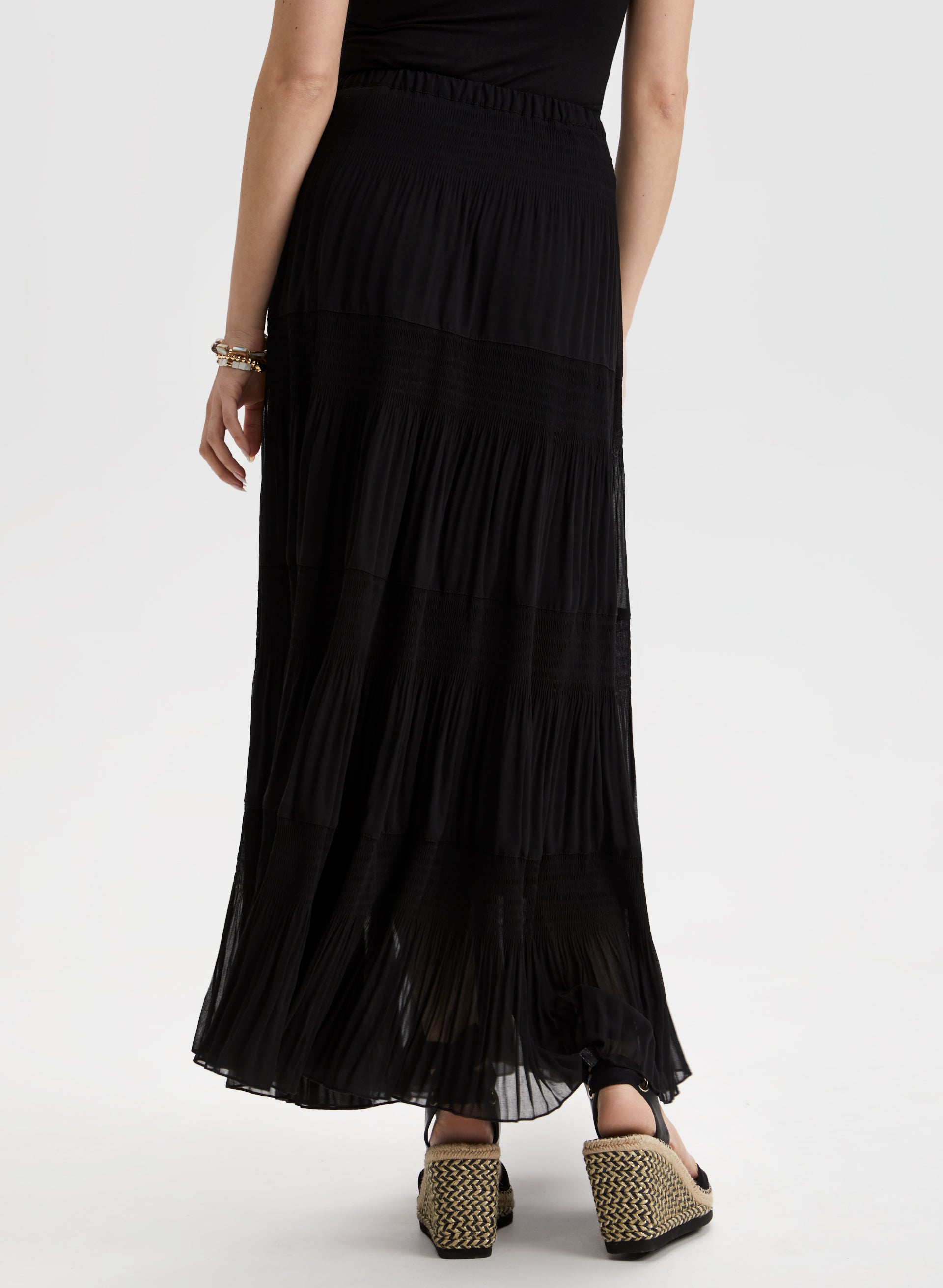 スカート Women's CP Maxi Skirt Black Pull-On Maxi Skirt