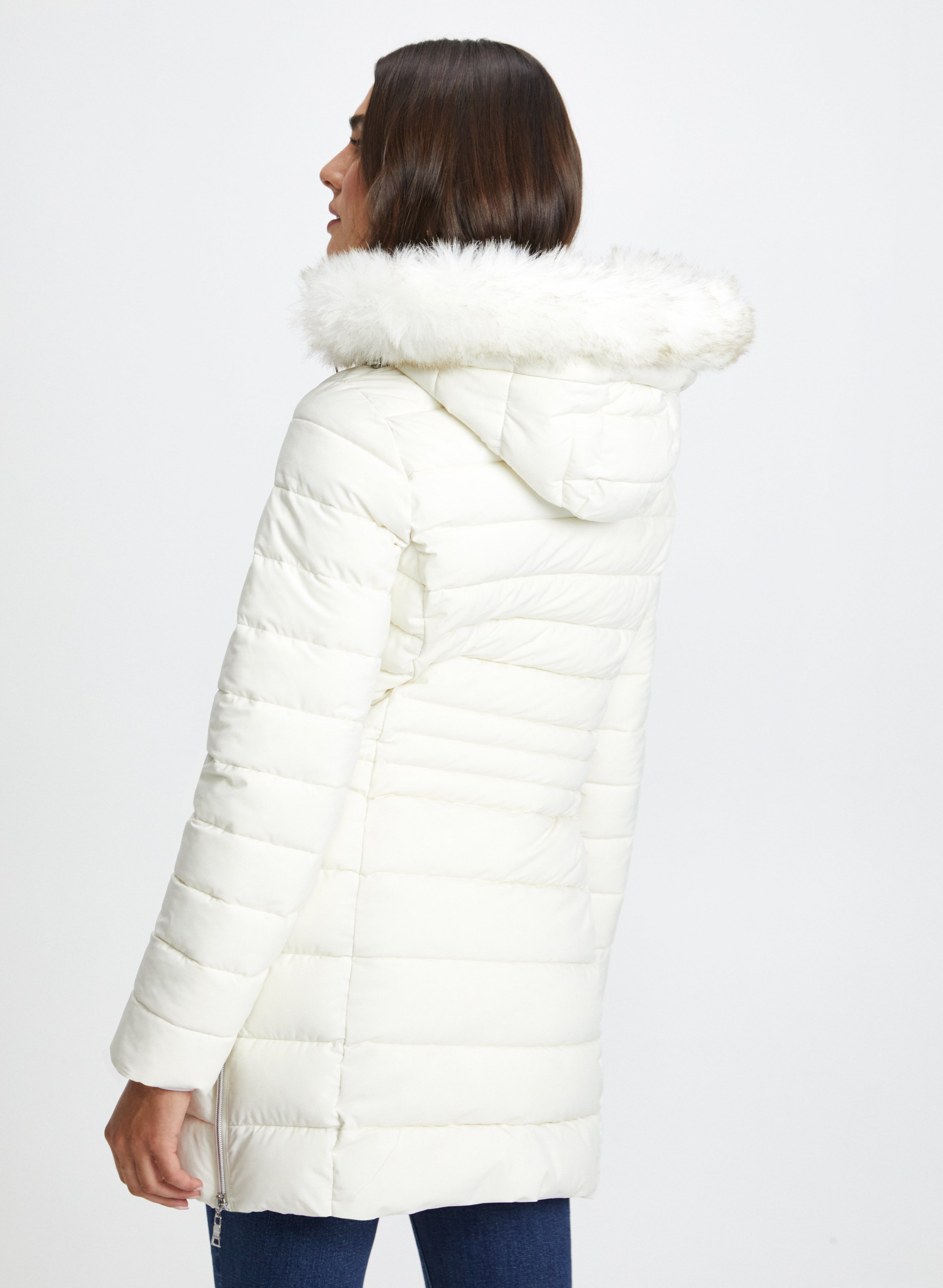 Ivory down coat sales