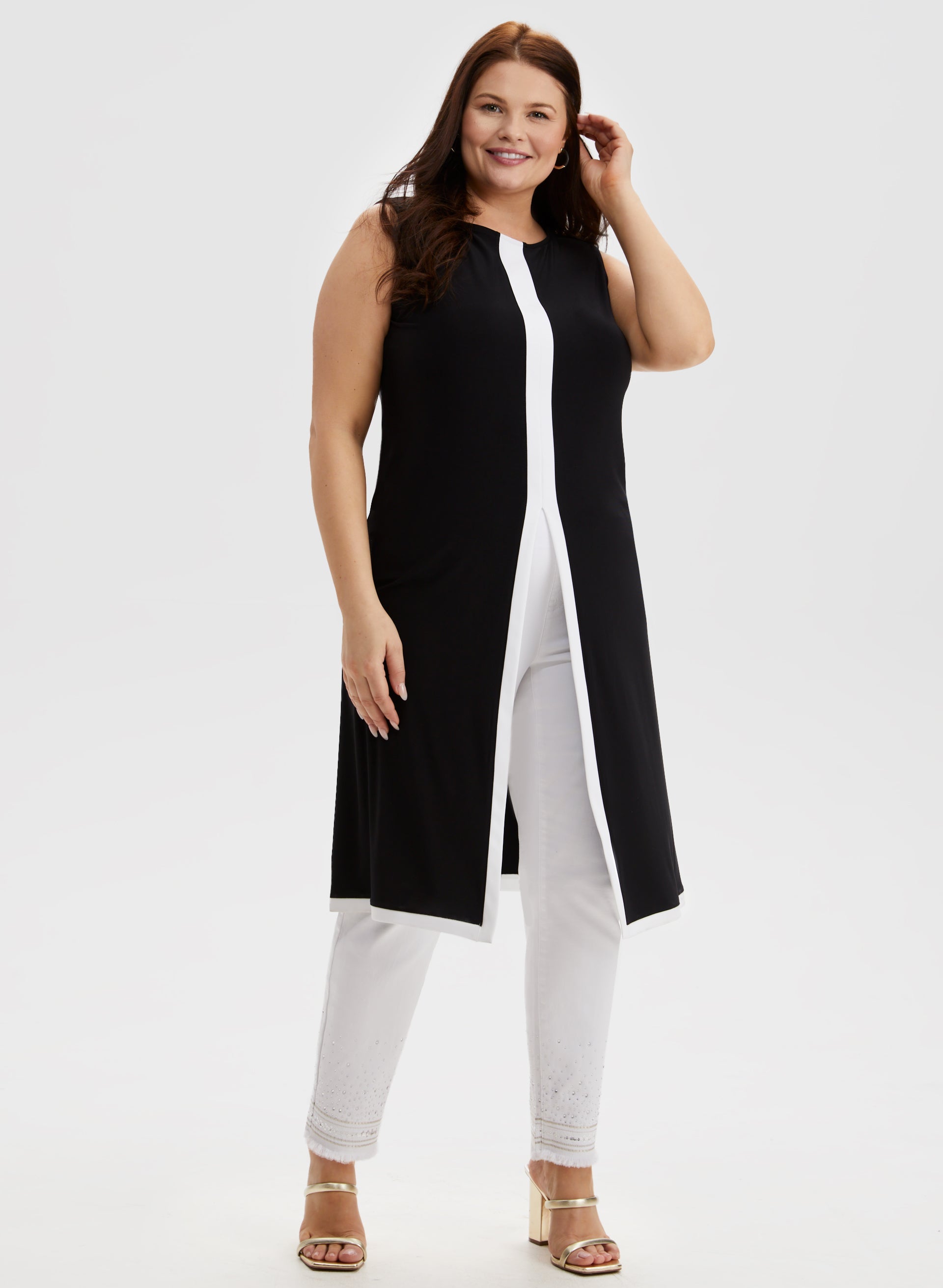 Joseph Ribkoff - Front Slit Tunic