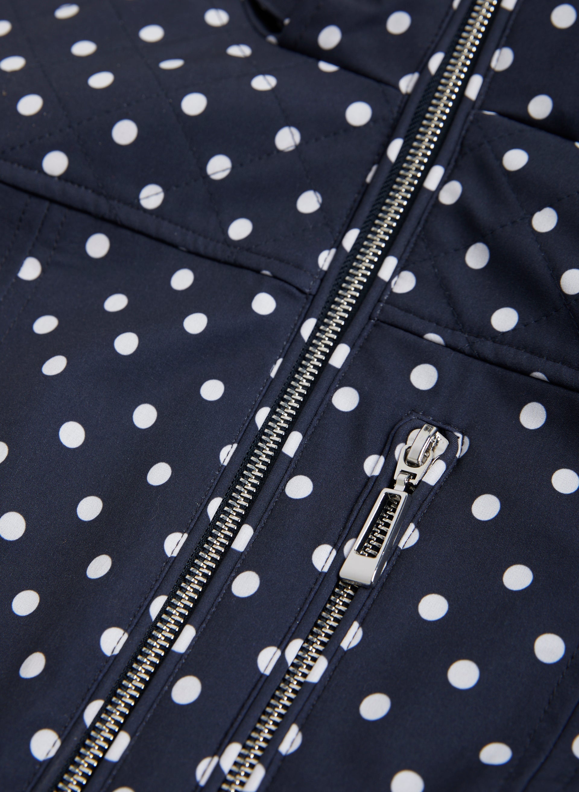 Black polka dot raincoat discount
