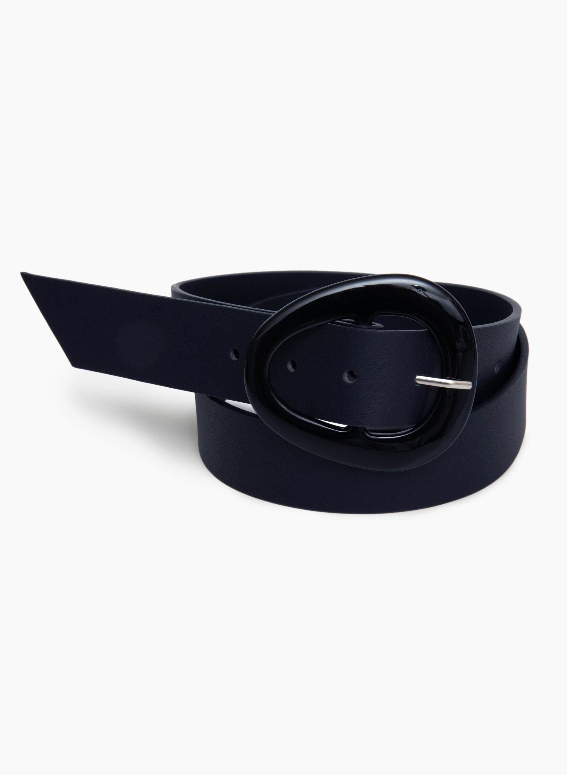 Round Triangle Logo Buckle Belt