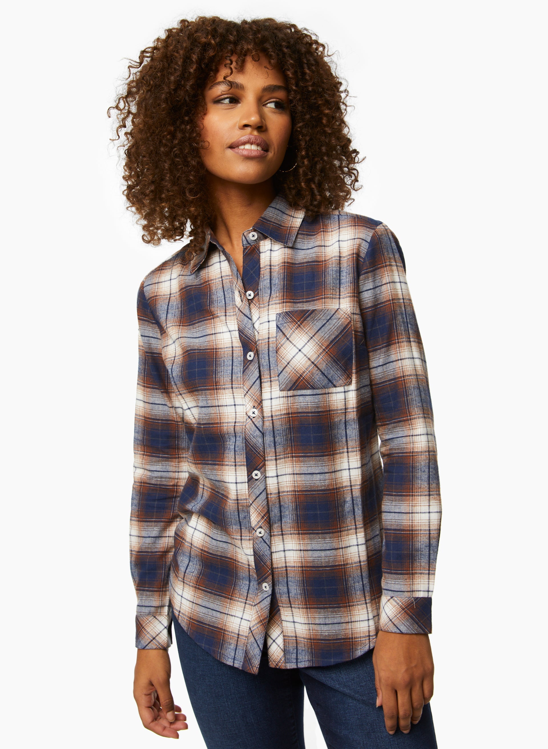 laura Charlie B - Plaid Print Shirt
