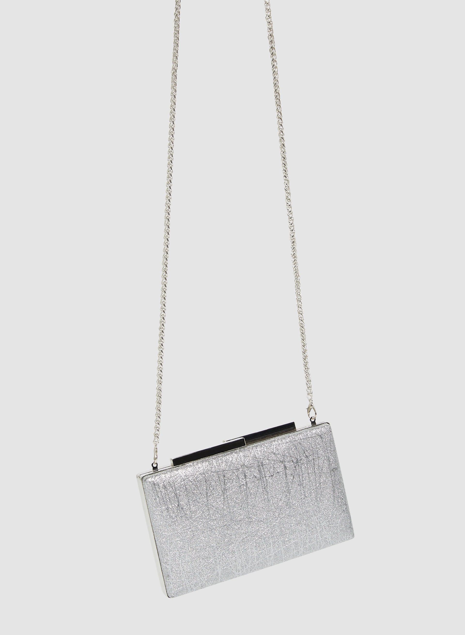 White box clutch bag top