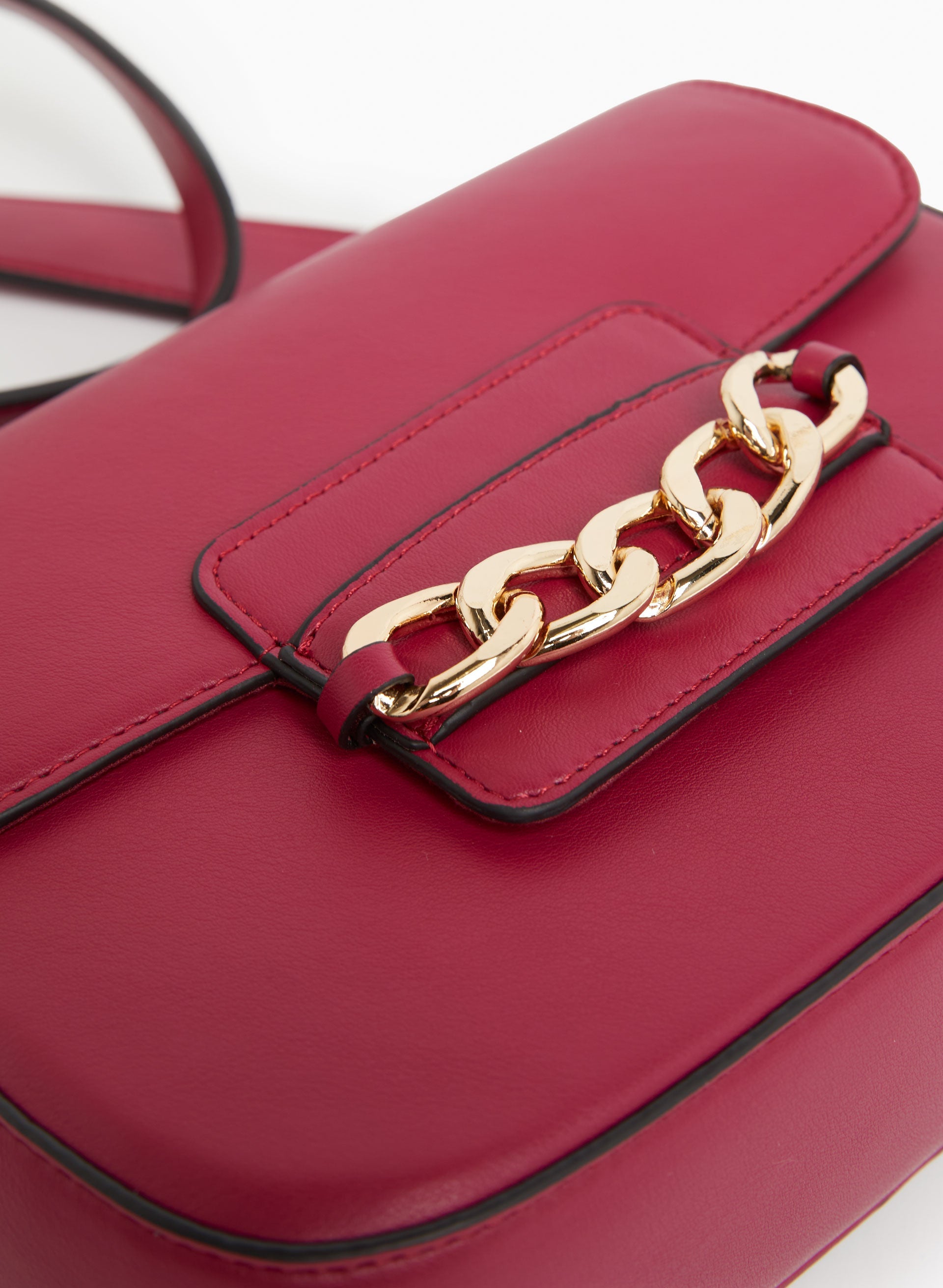 Chain Detail Saddle Bag