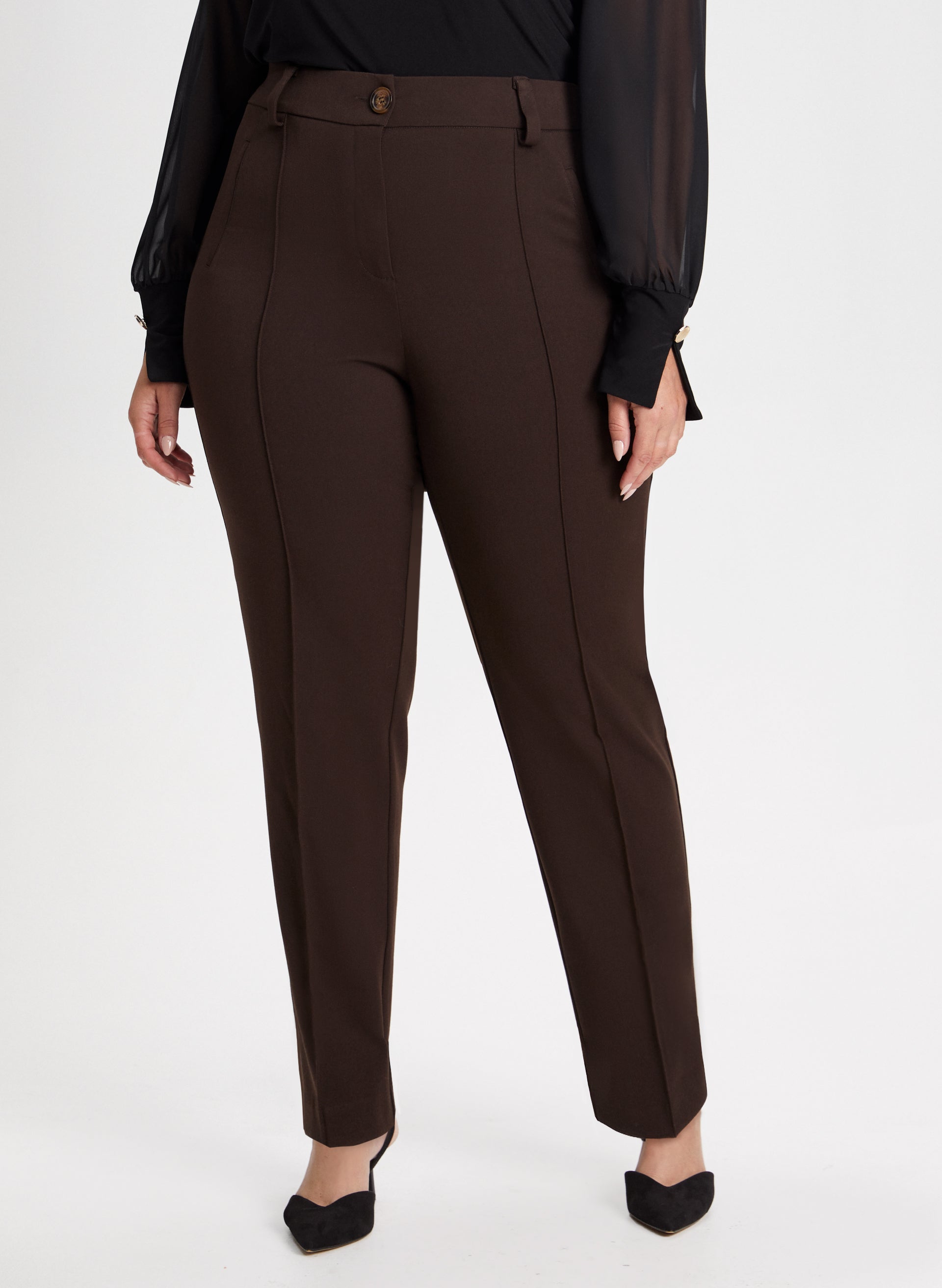 Wide-Leg Pant with Pintuck Details, The Modern Stretch