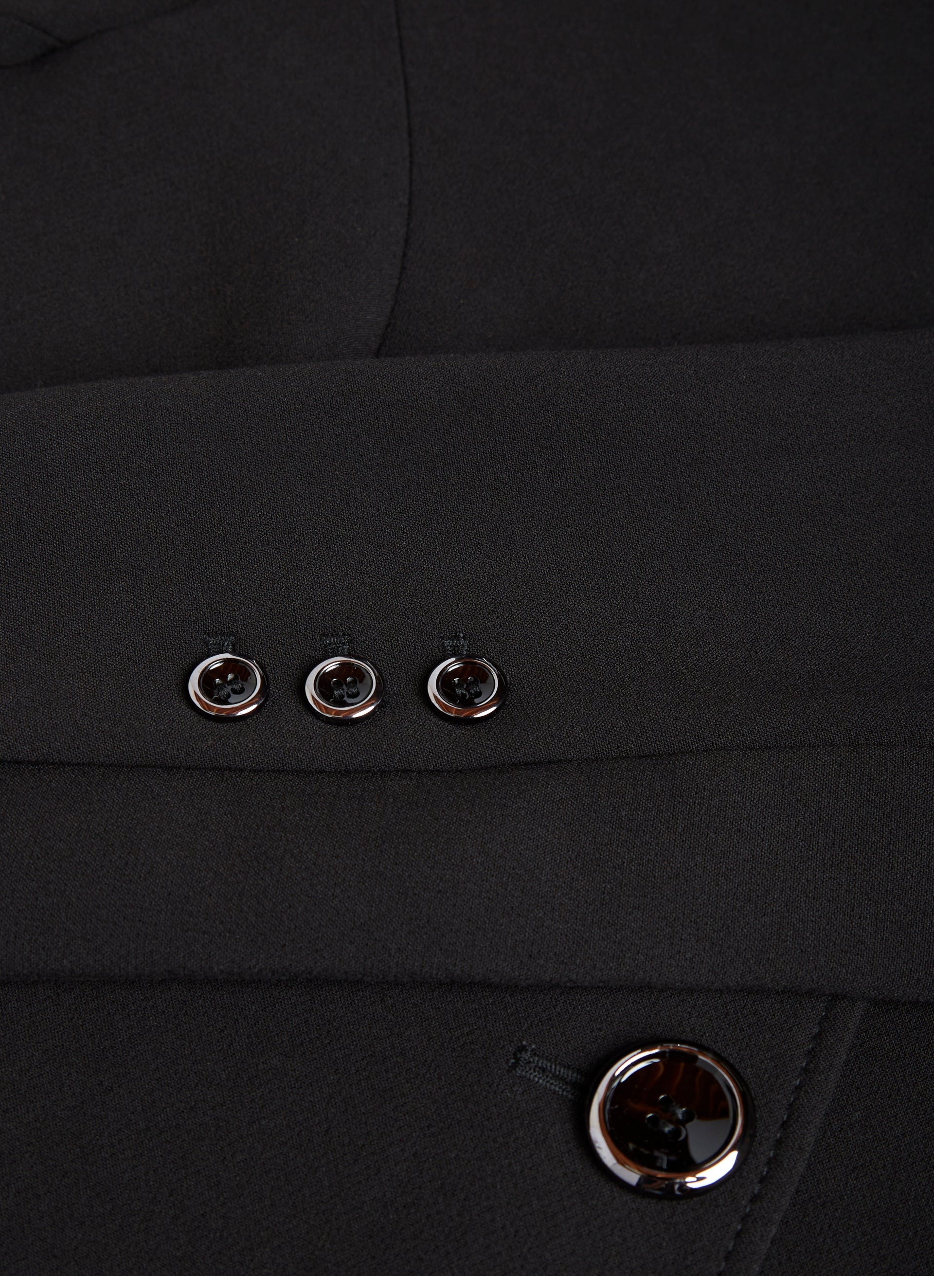 Black structured coat best sale