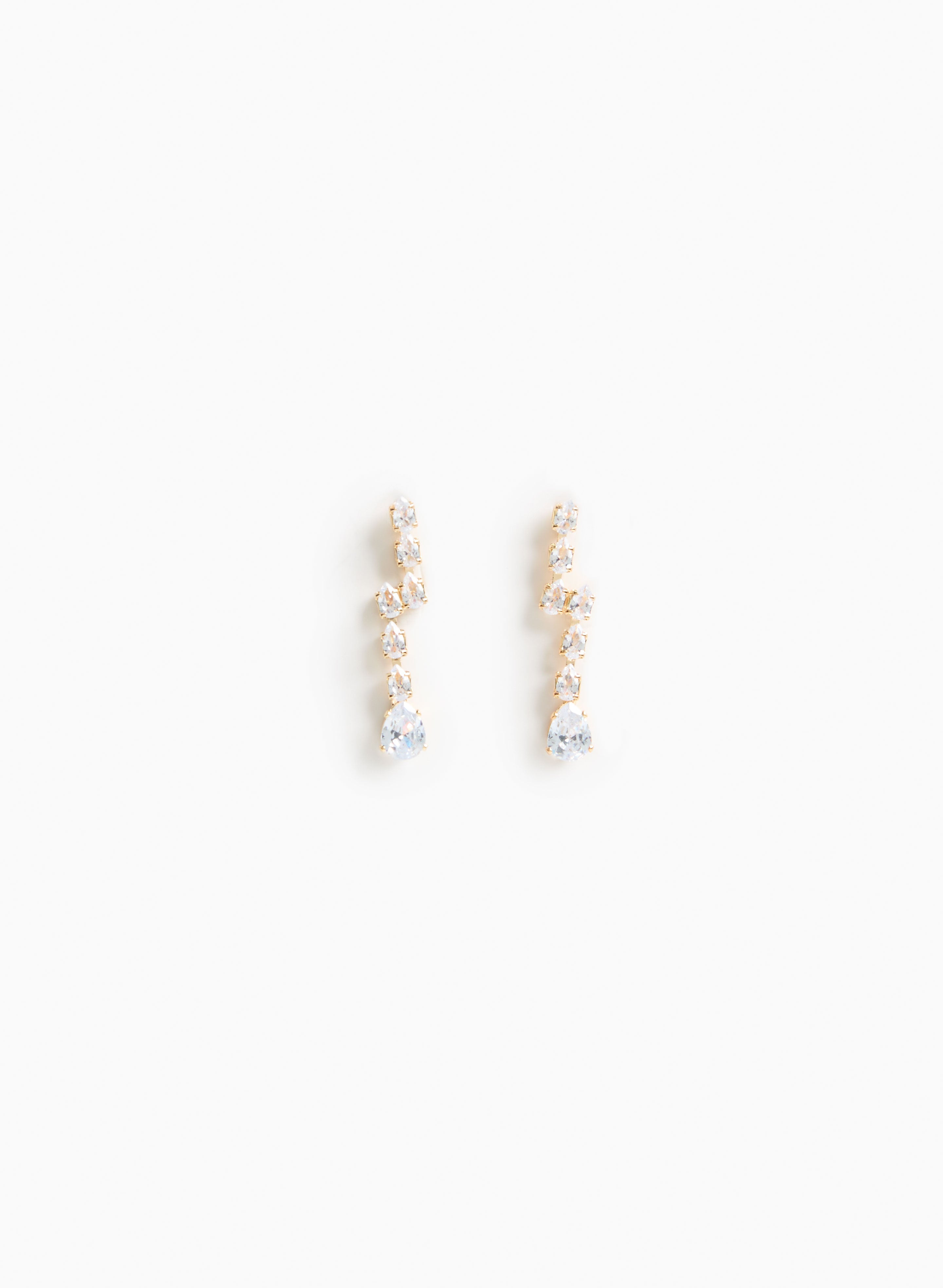 Linear Cubic Zirconia Earrings