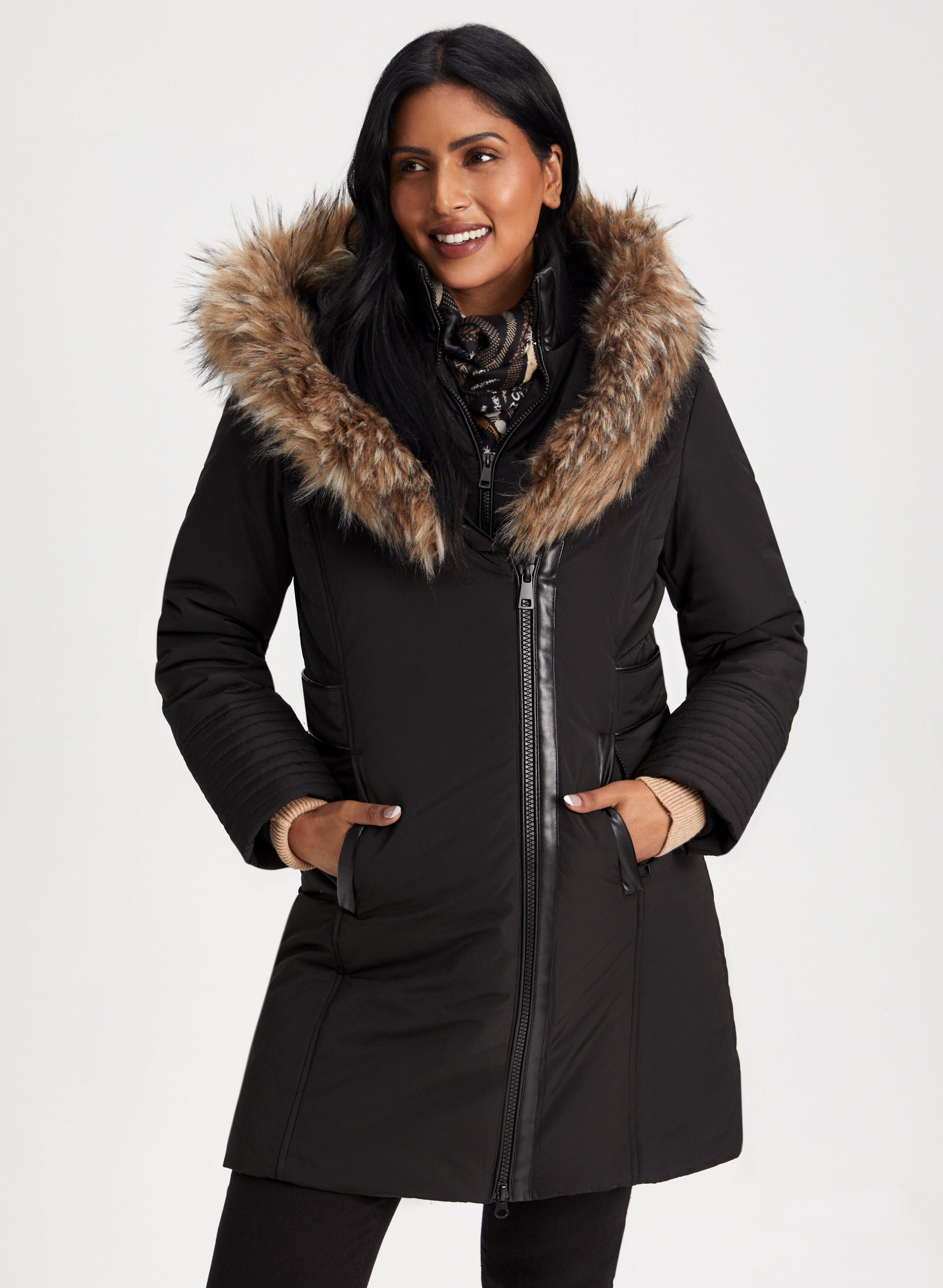 Faux Fur Coats, Faux Fur Hooded & Black Coats