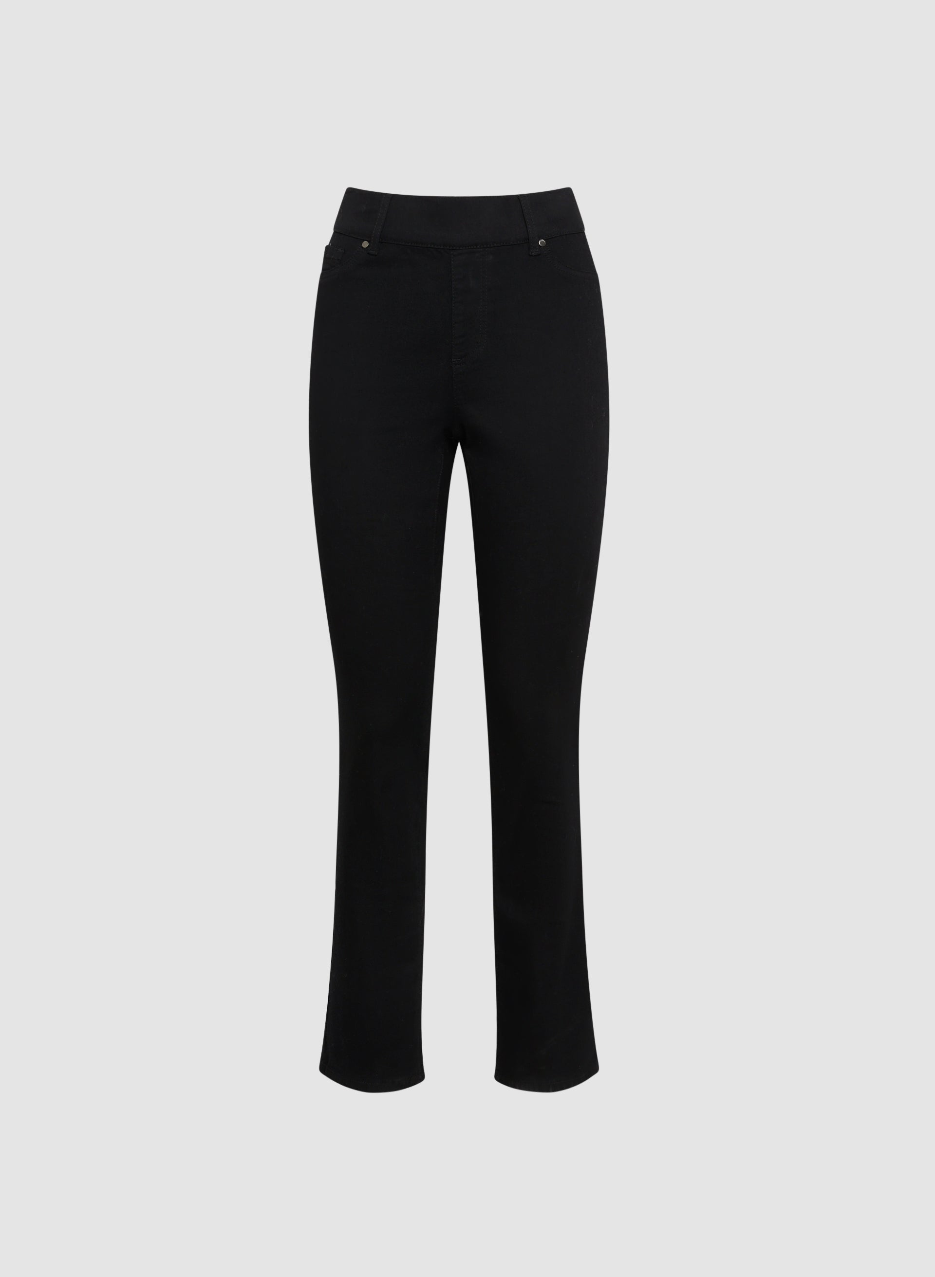 Buy 32 Degrees women pull on plain straight leg pants black Online
