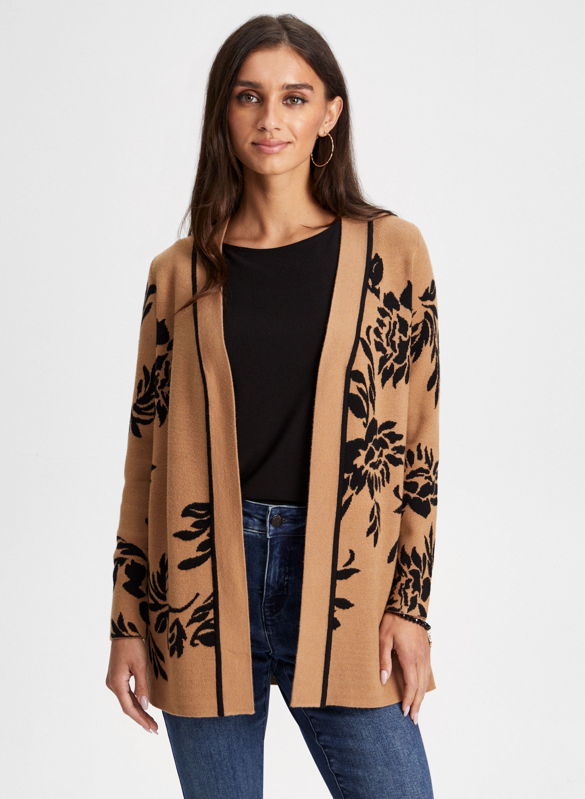 Floral print clearance cardigan