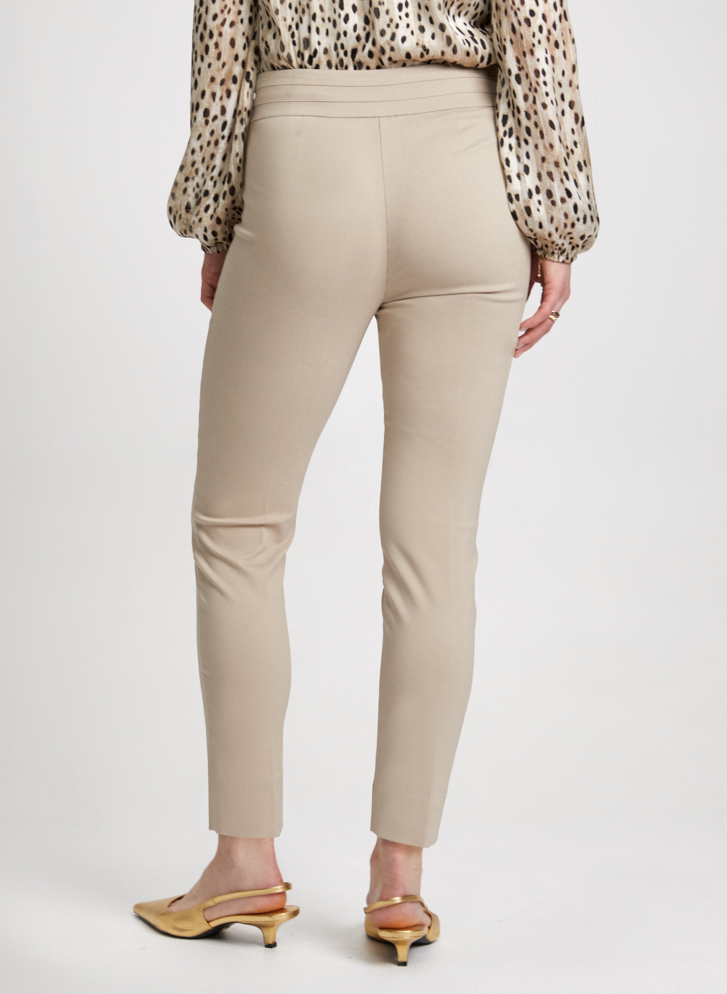 Slim Leg Pull-on Bengaline Pants