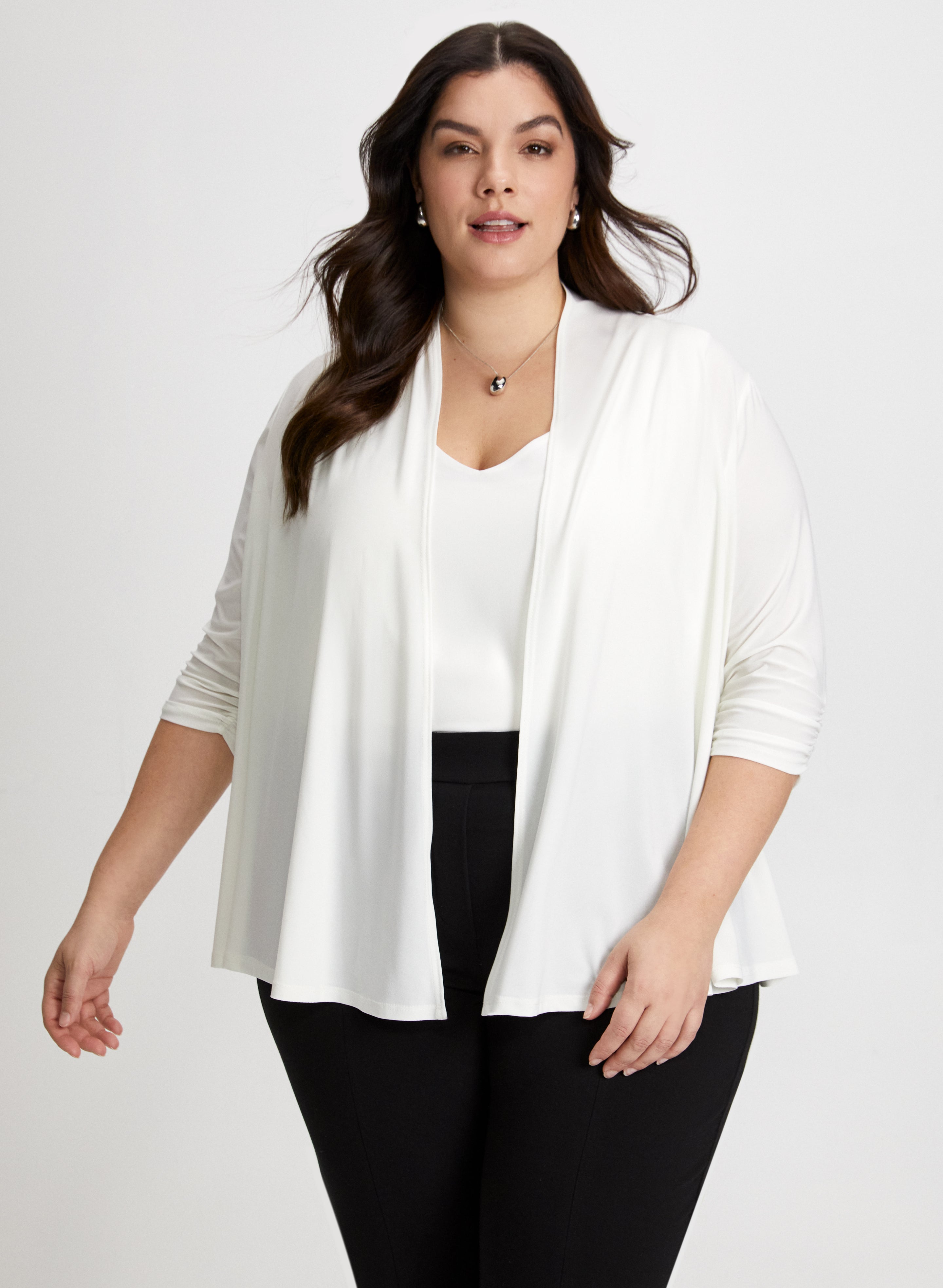 Plus cheap white cardigan