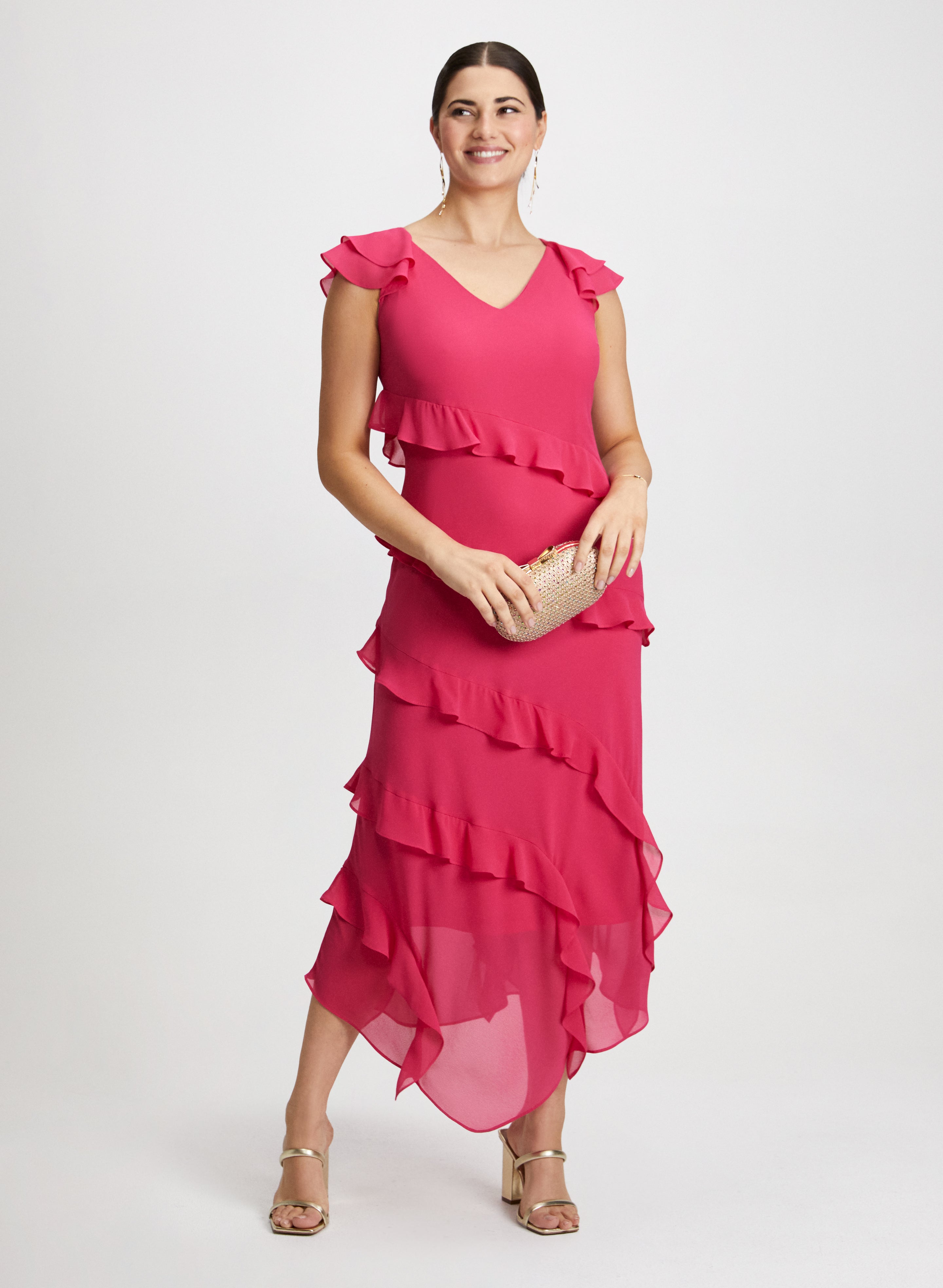 Beaded chiffon dress shop