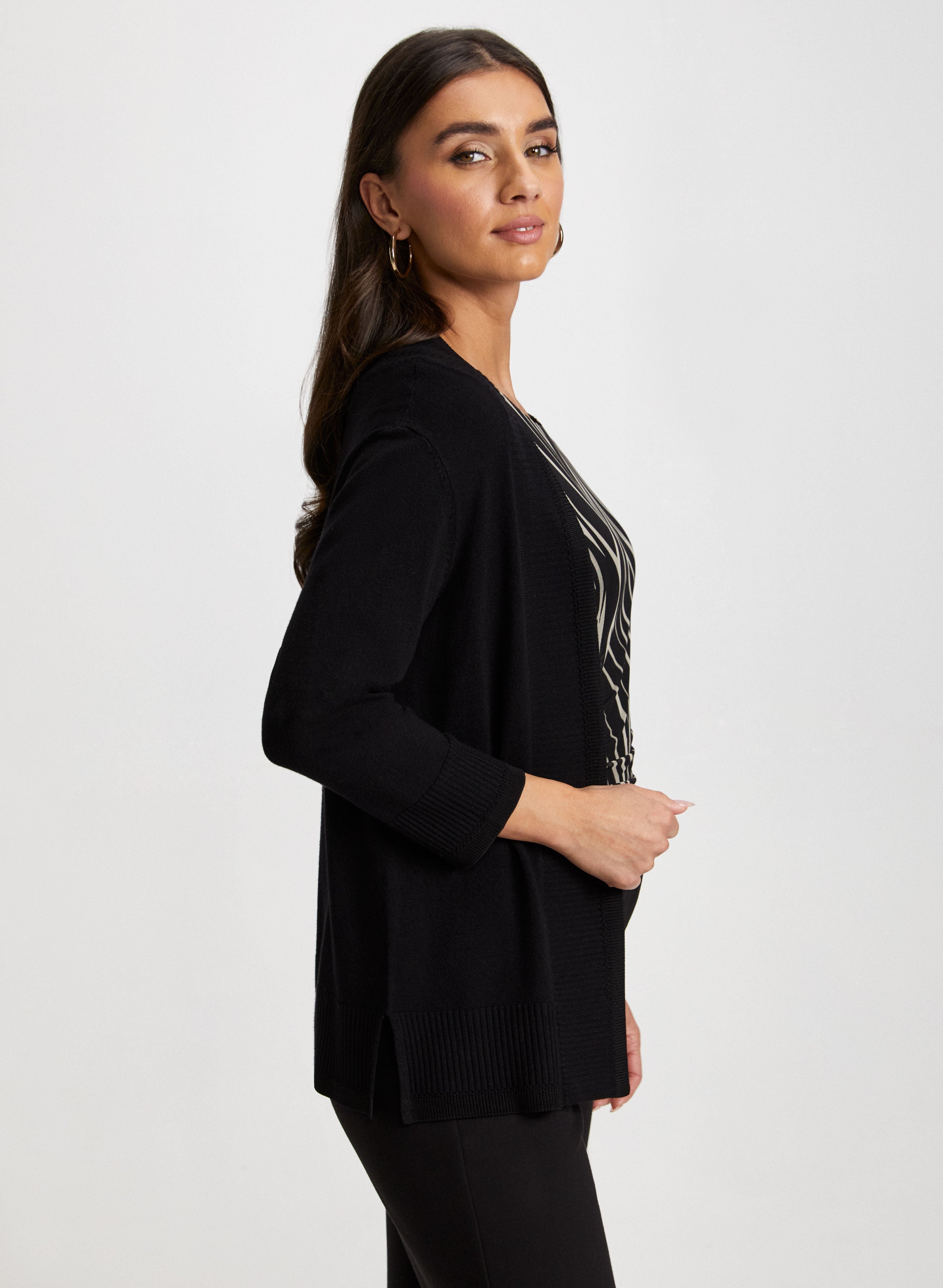 Black short cardigan for dresses best sale