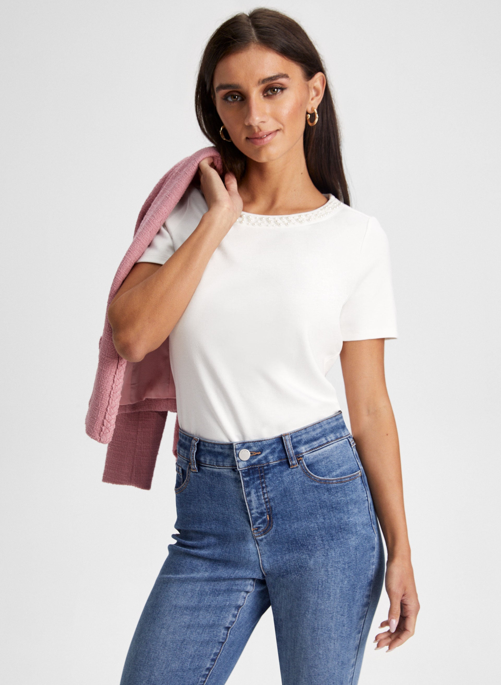 Pearl Trim Top