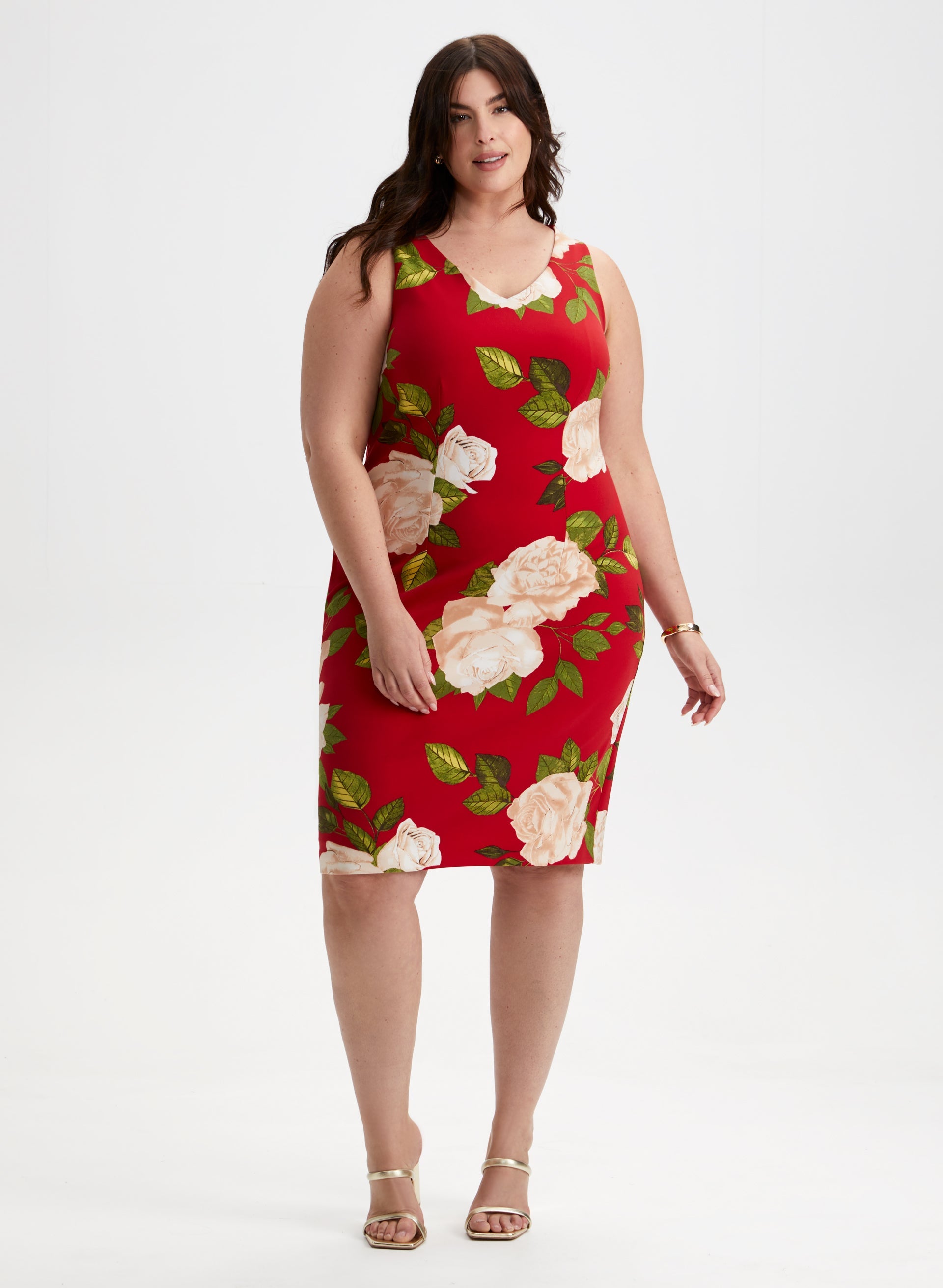 Floral V-Neck Dress