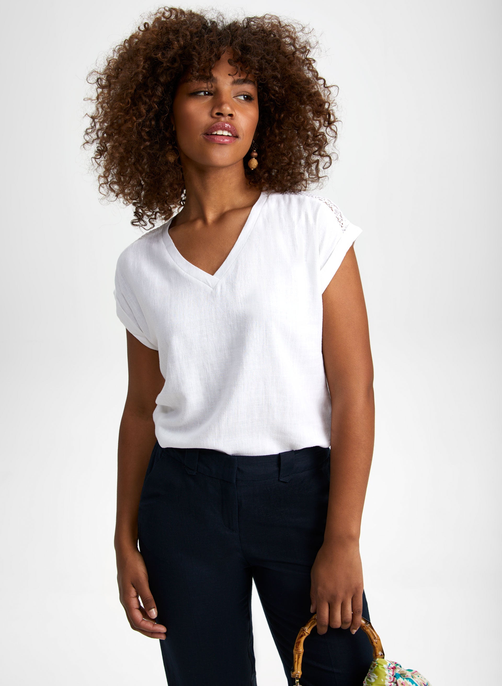 Crochet white blouse discount