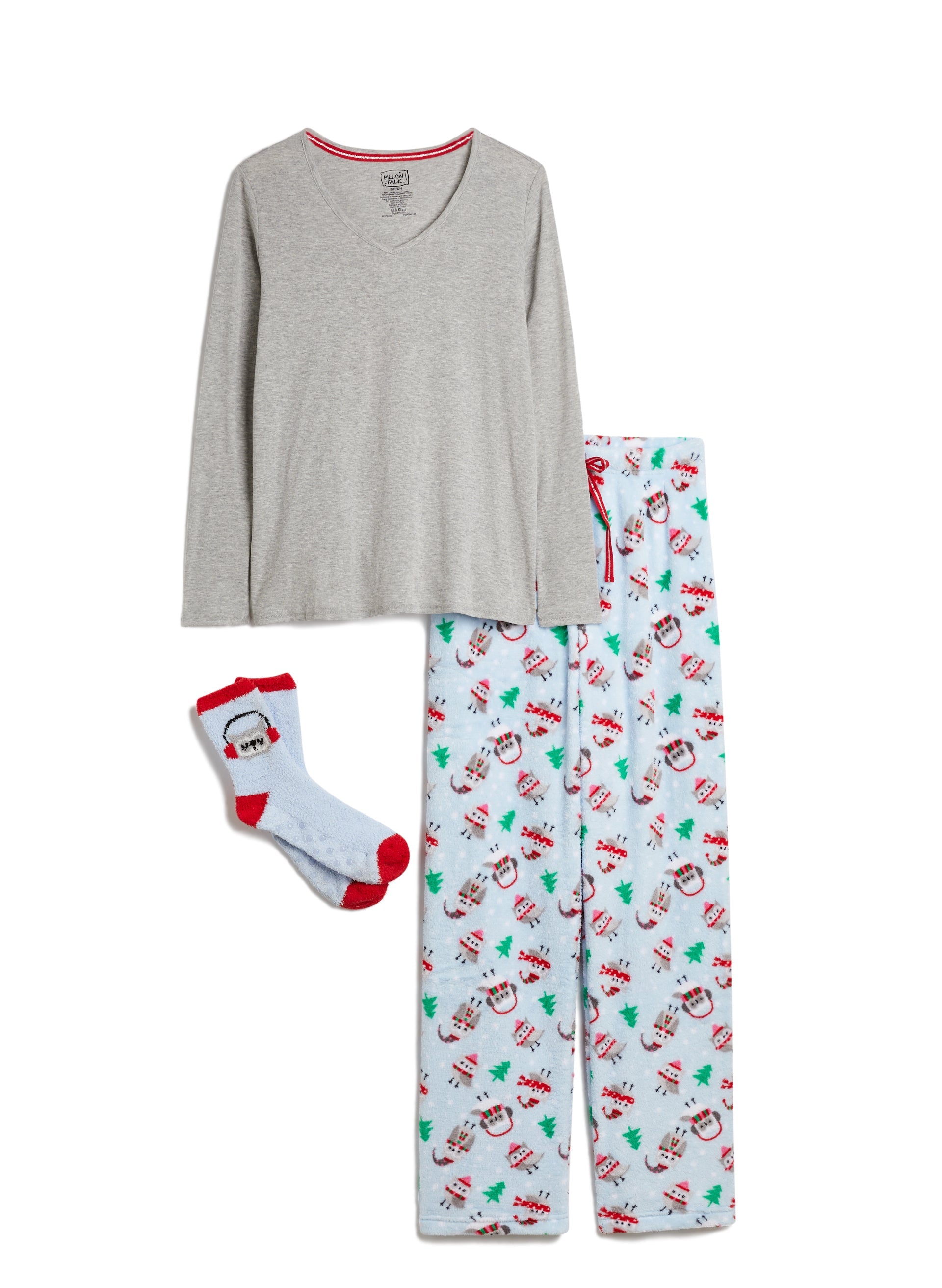 Grey christmas pjs online