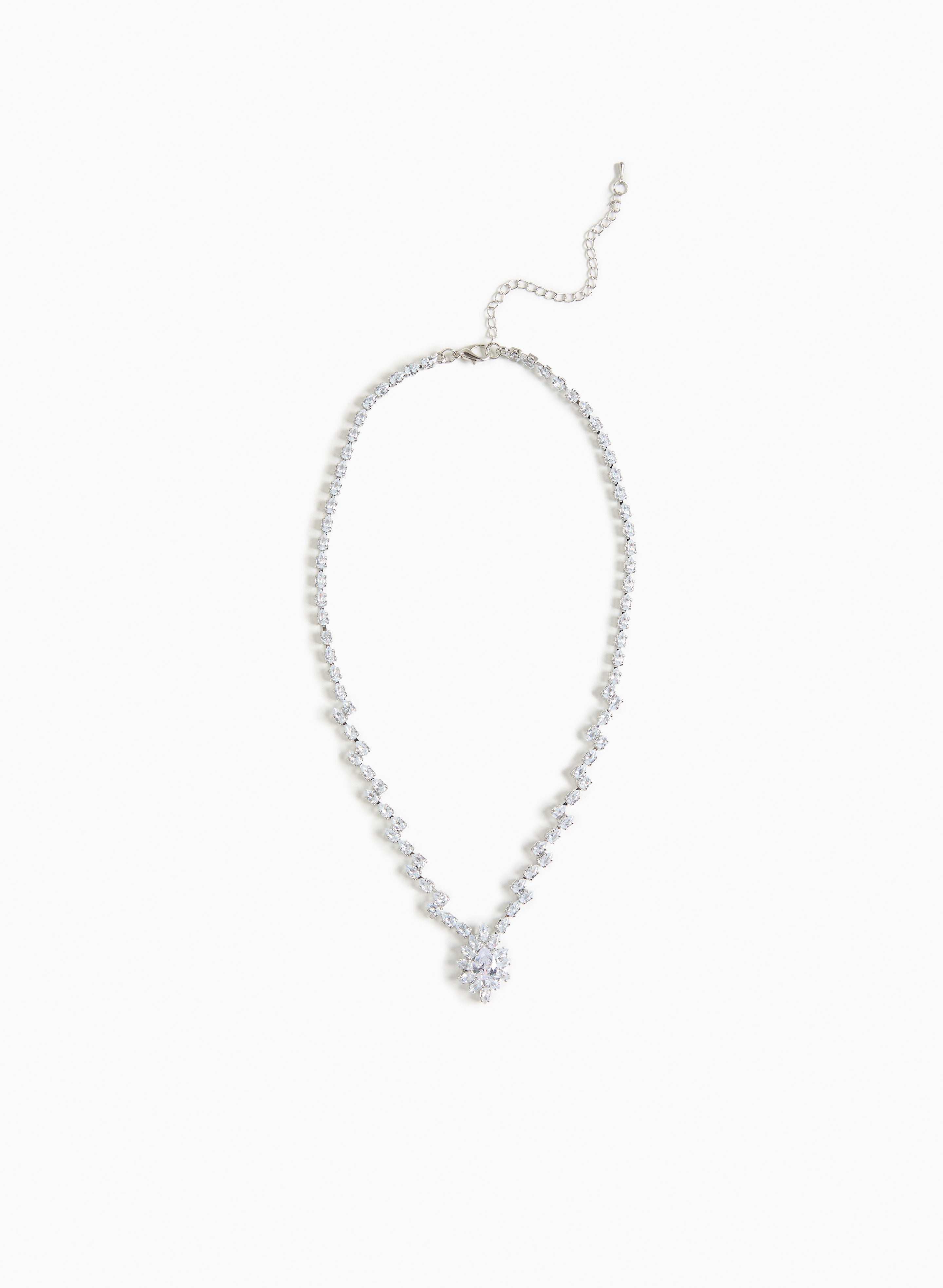 Cubic zirconia pendant necklace deals