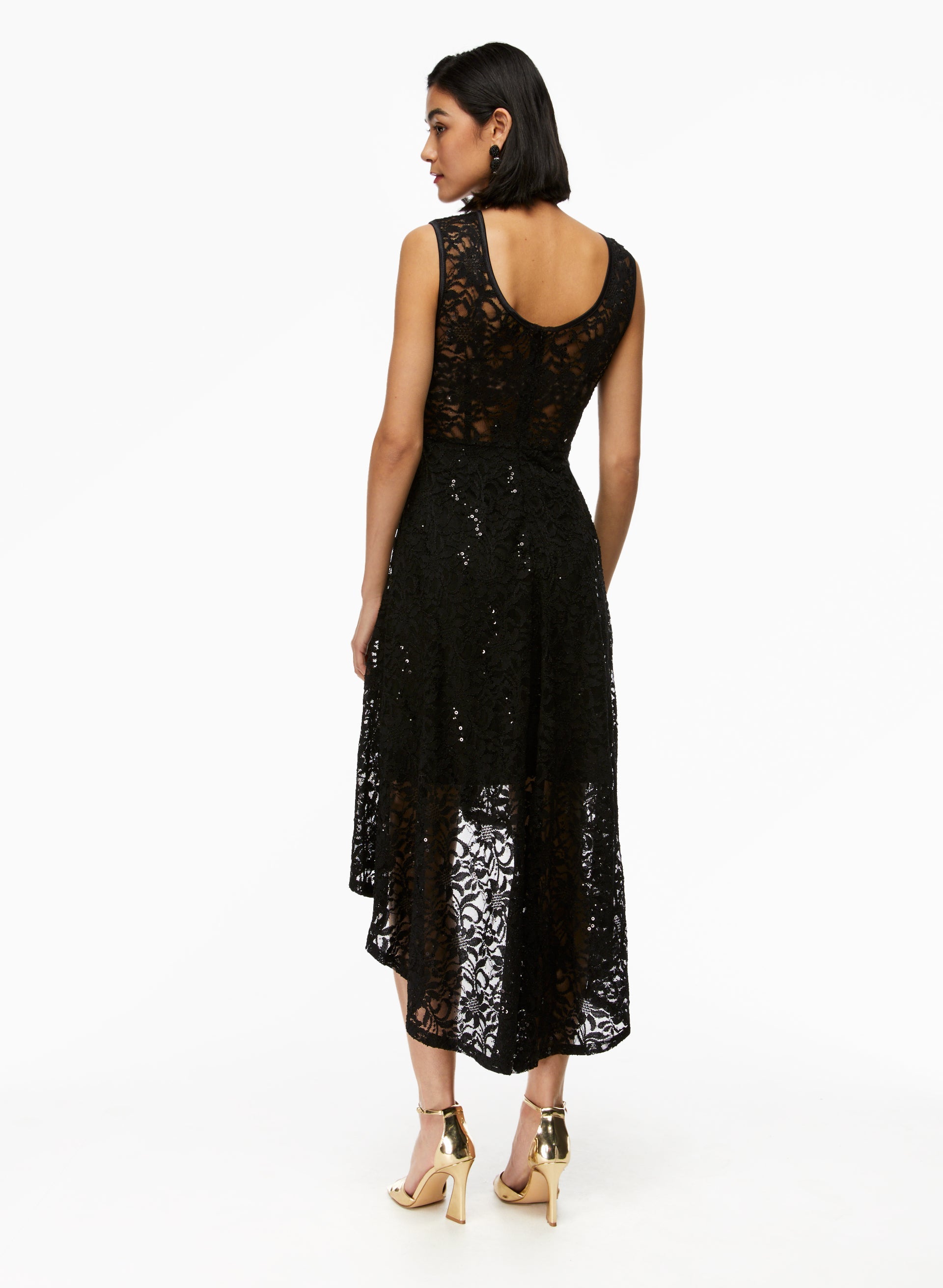 Lace high 2025 low dress