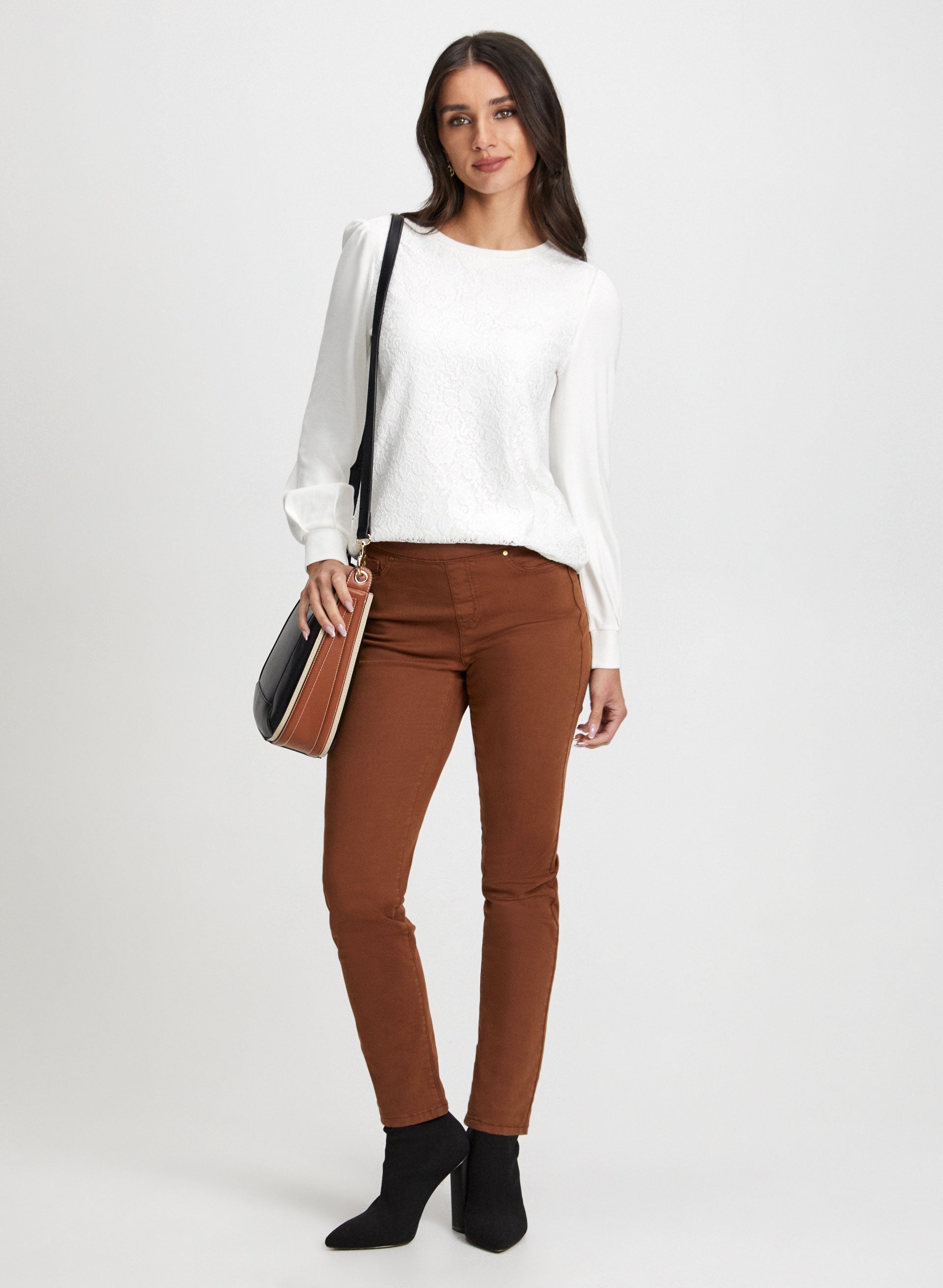 Laura Plus Pull-On Straight Leg Jeans