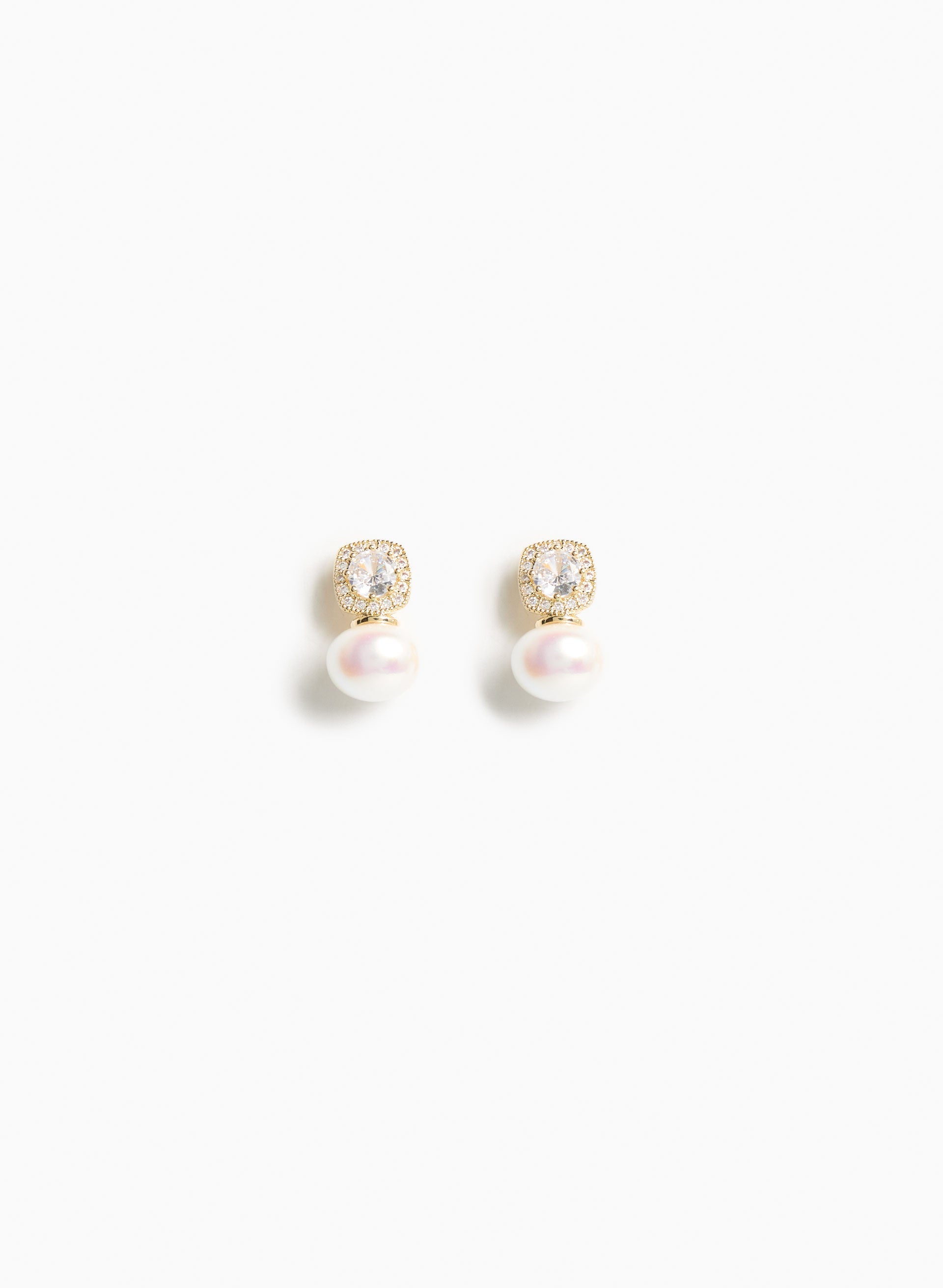 Tiered Pearl & Crystal Earrings