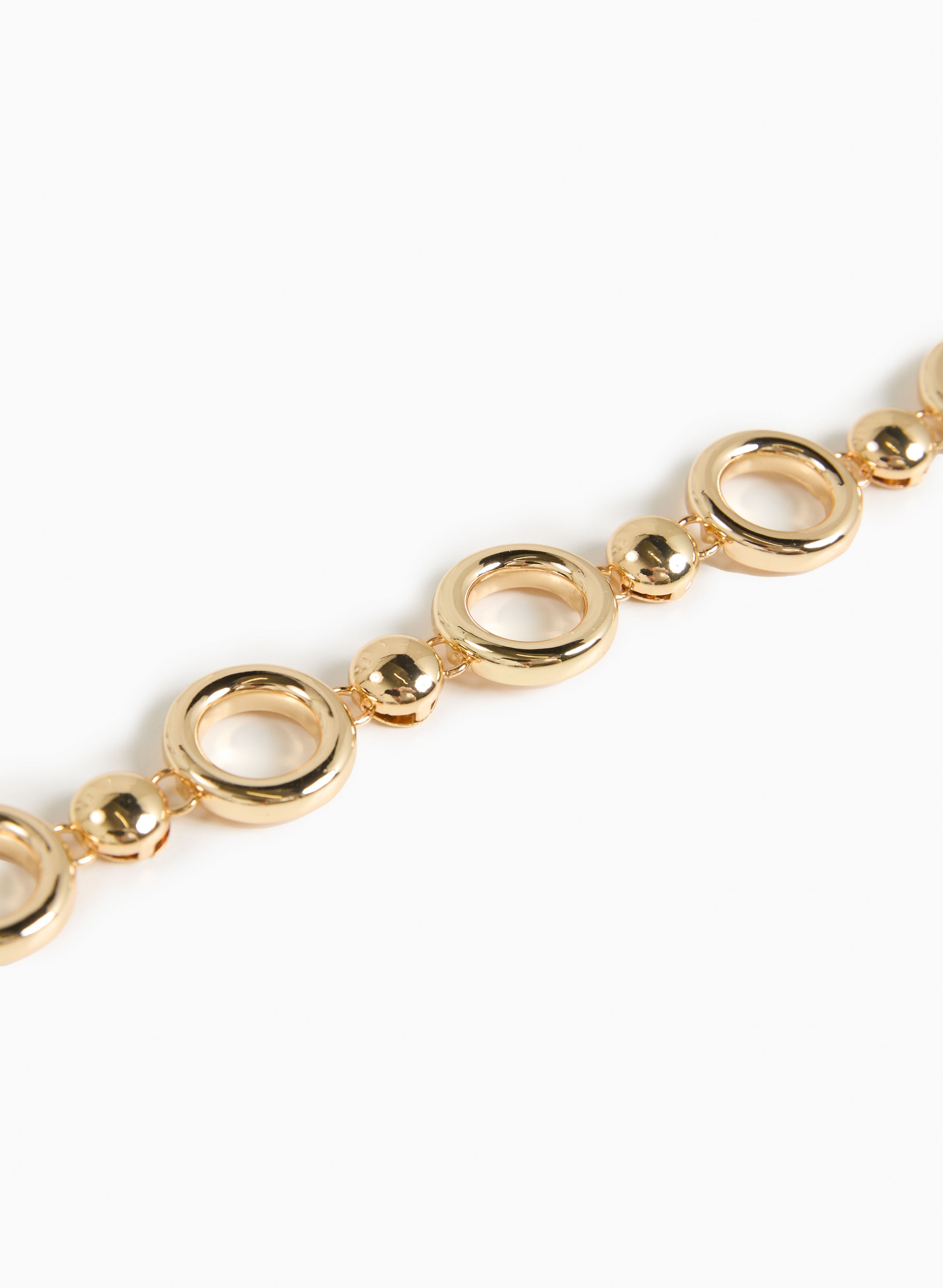 Chain Belt With Circular Inserts