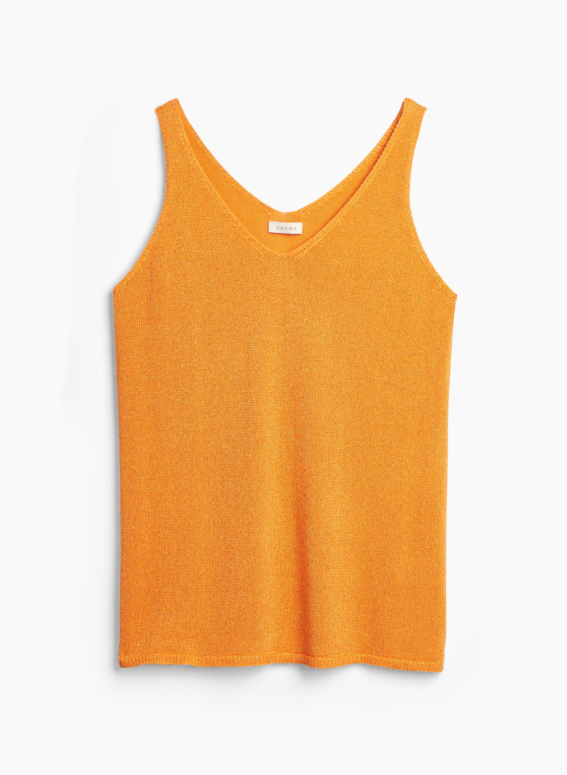 Orange sleeveless sweater cheap