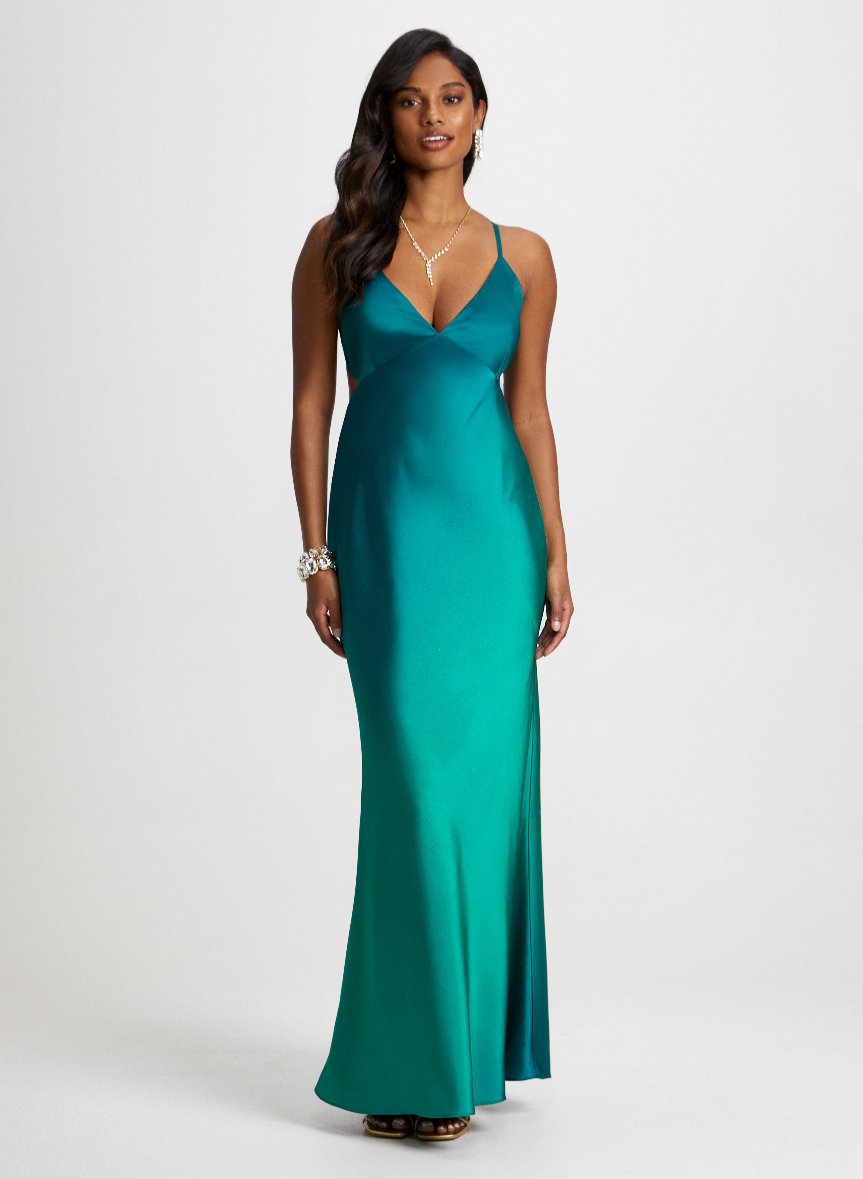 Blue satin slip hot sale