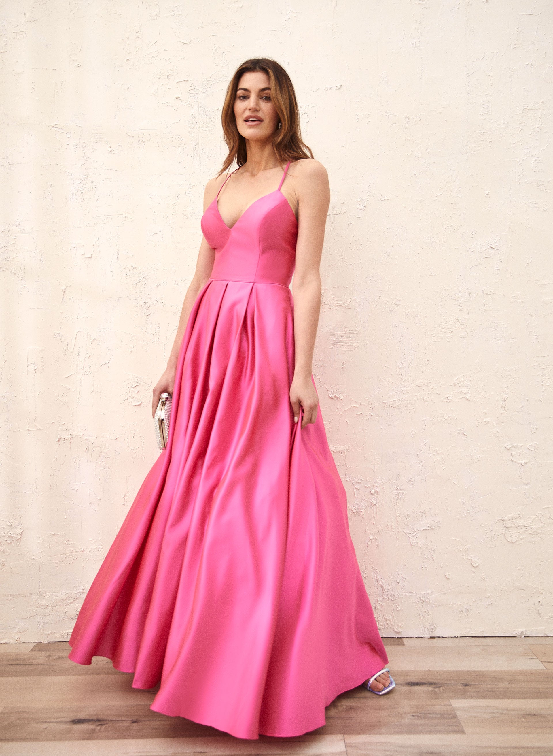 Lace up gown online