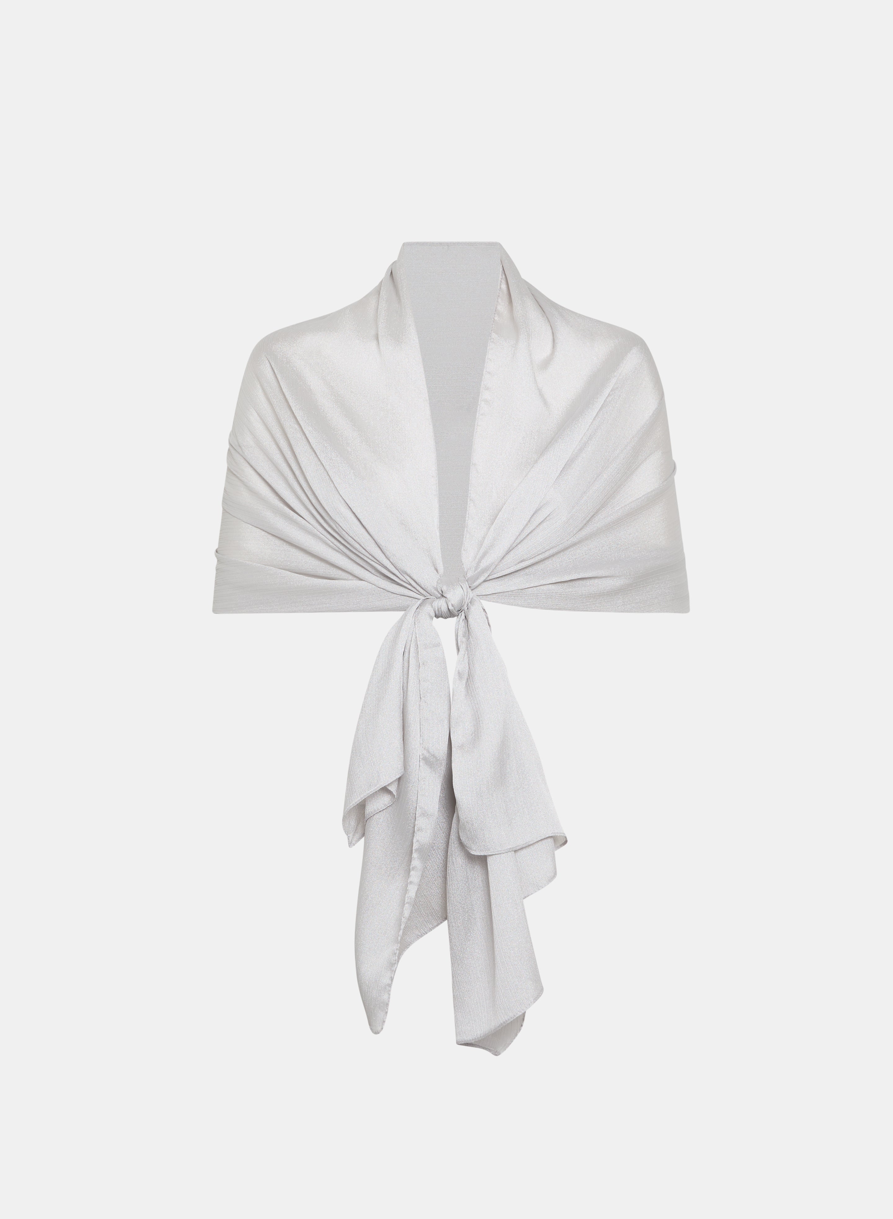 Silver evening wrap on sale