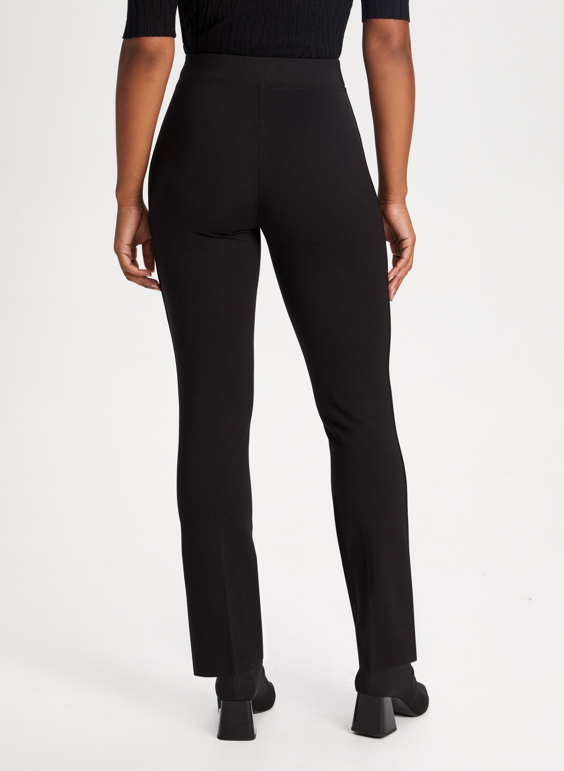 Black straight leg pants best sale