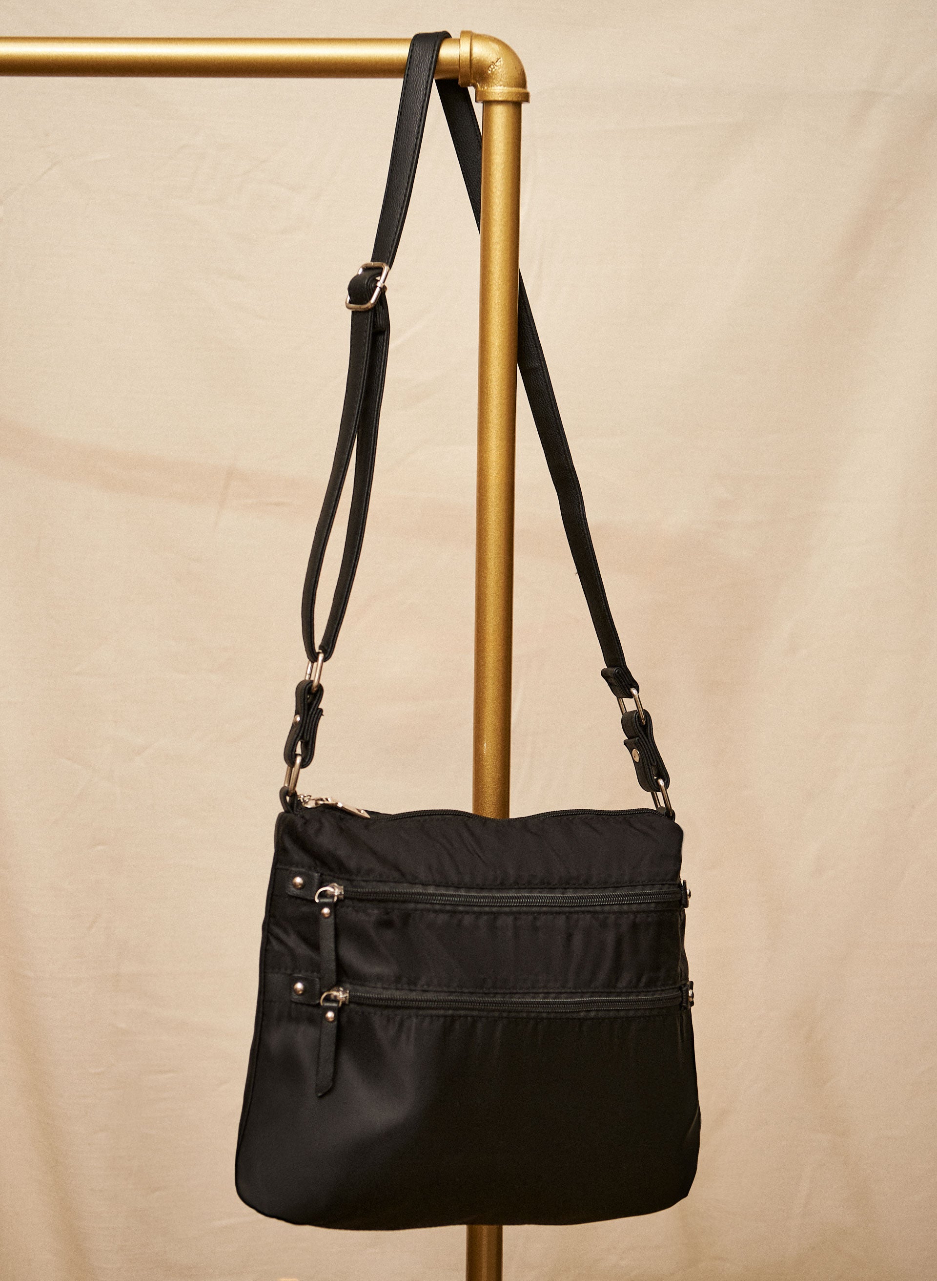 Multi Zipper Crossbody Bag