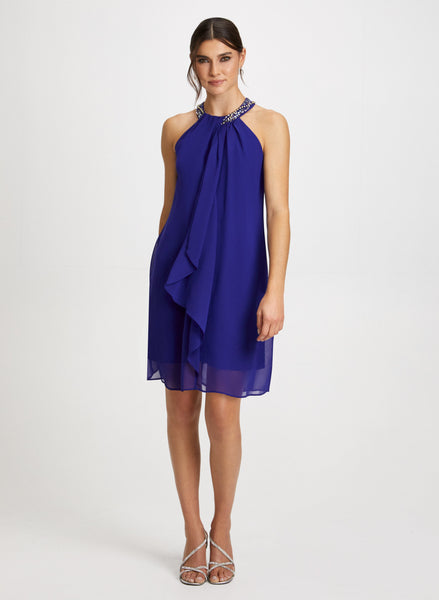 bless n° 67 Neckerchiefdress One-Shoulder Chiffon Bridesmaid Dress with Cascade | David's