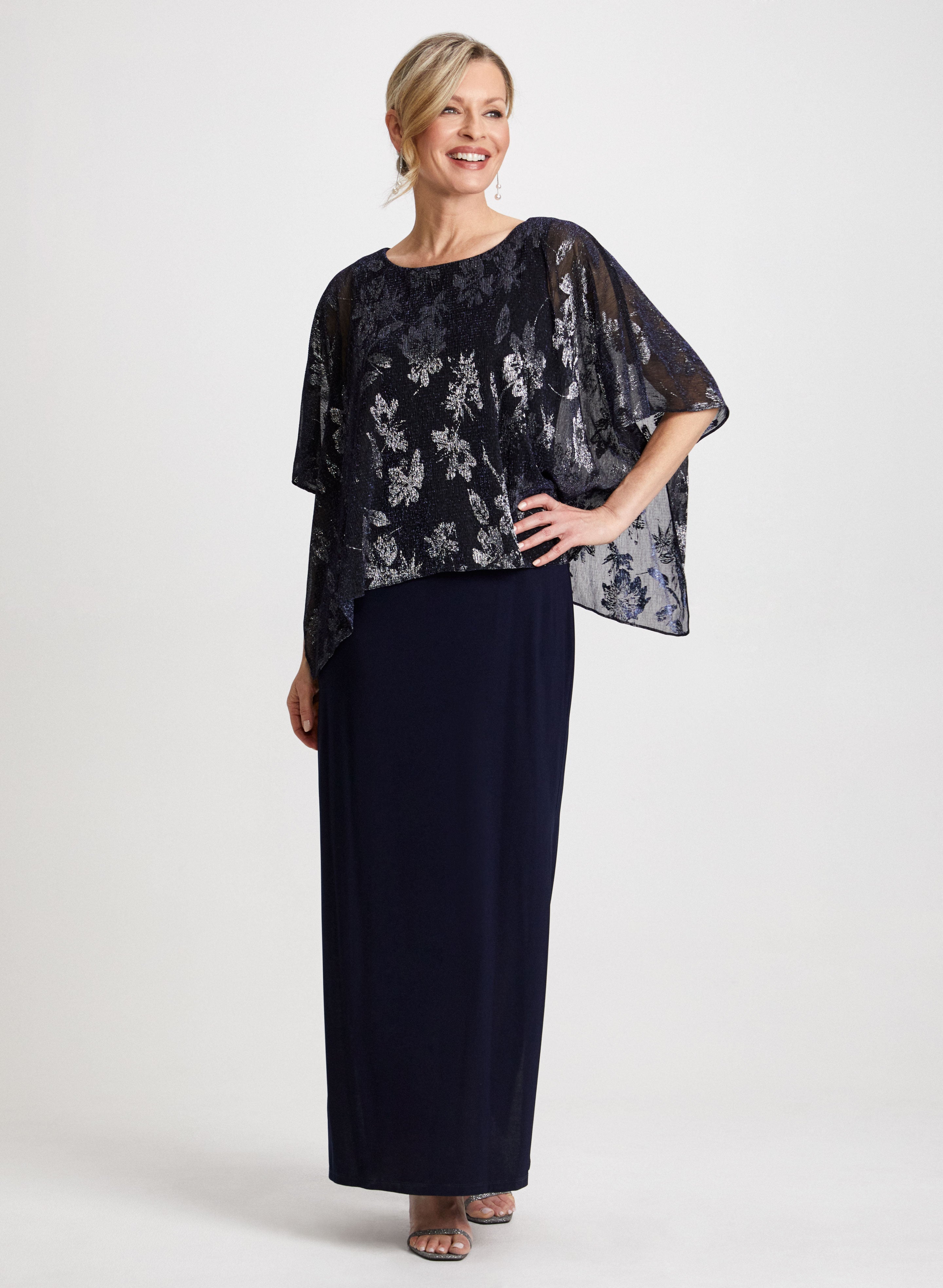 Long poncho dress clearance