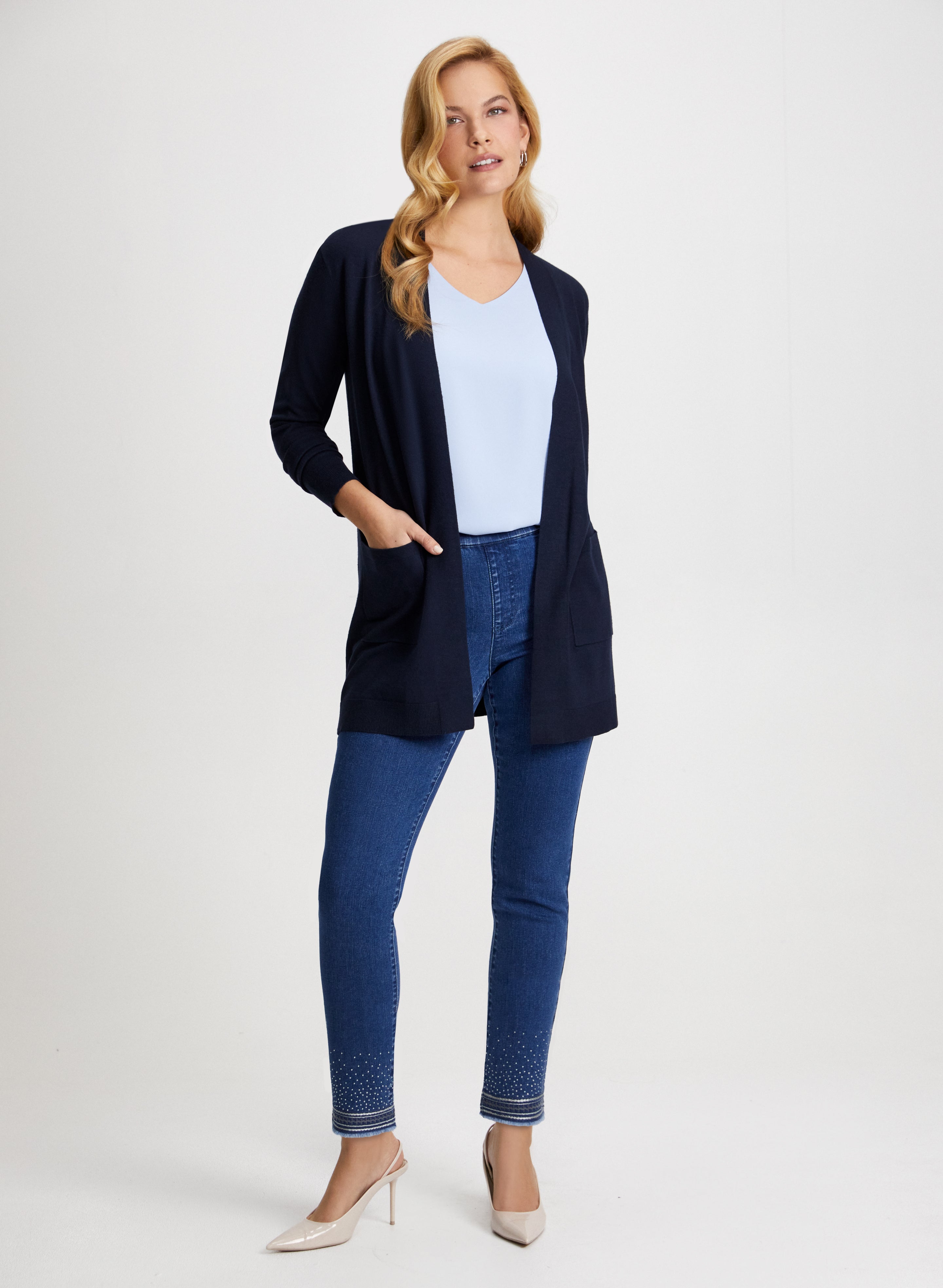 Blue jean cardigan discount
