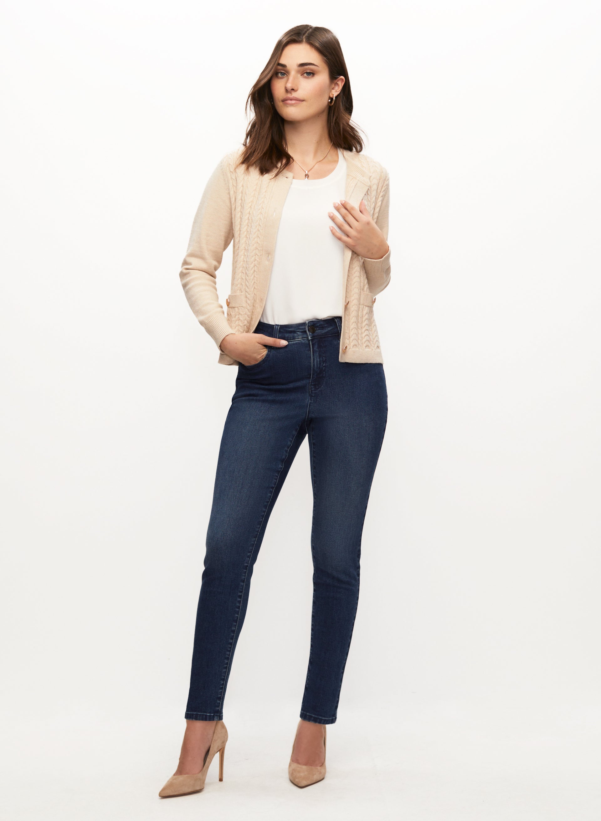 Blouse with cardigan outlet