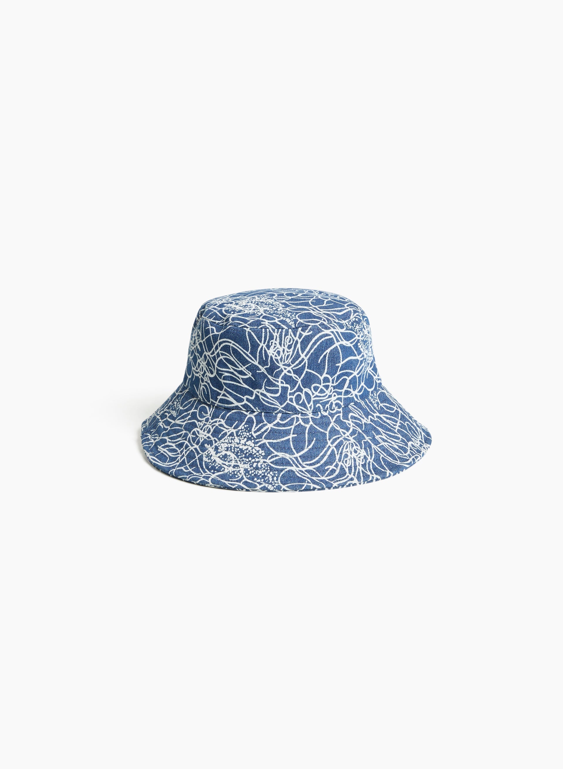 Abstract Denim Bucket Hat