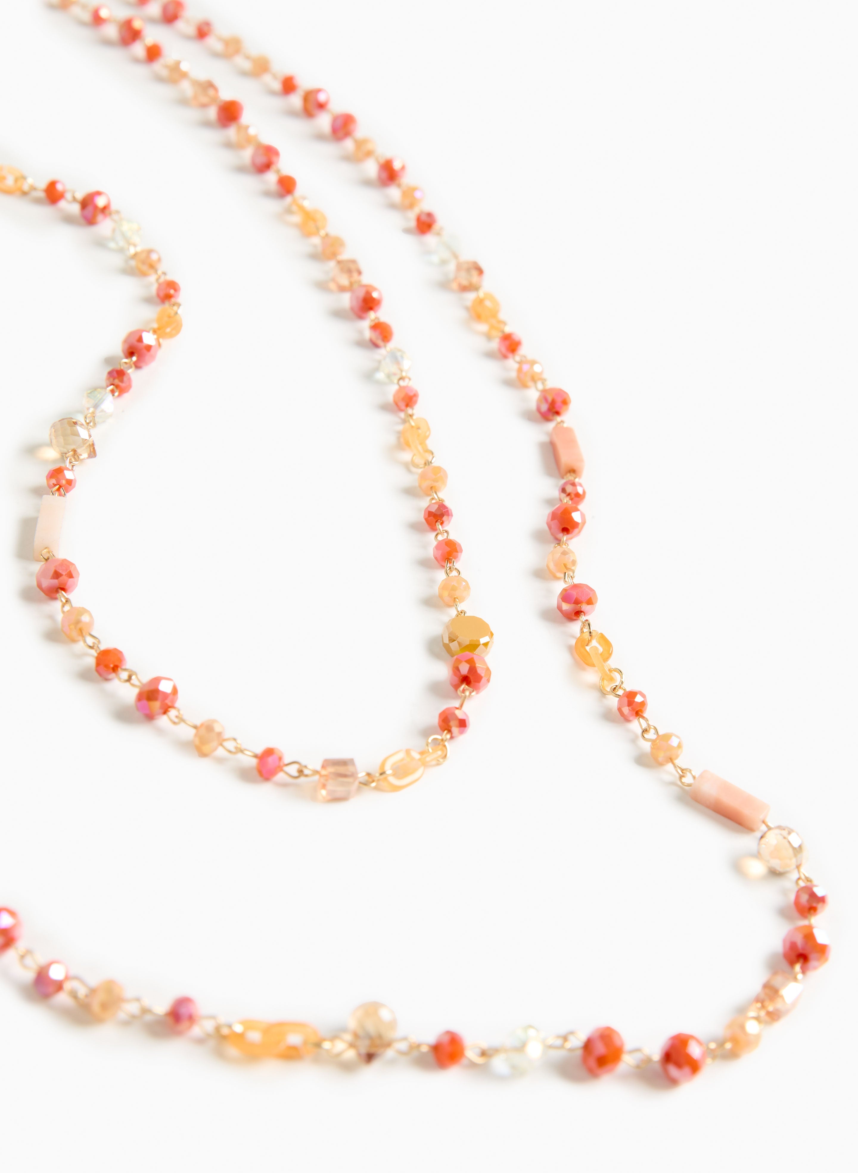 Orange bead necklaces 2025