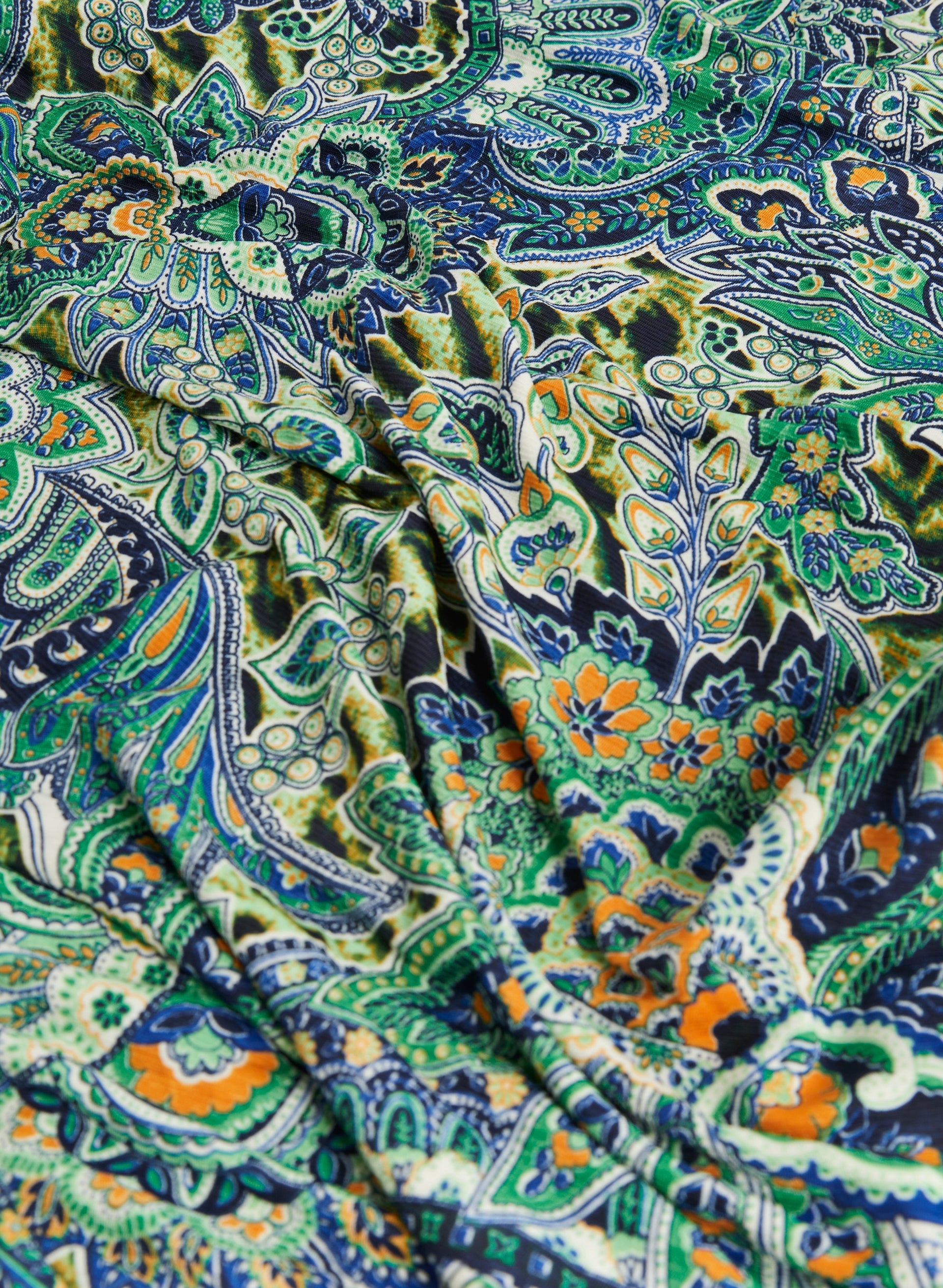 ドレス Original paisley pattern dress Paisley Shirt Dress