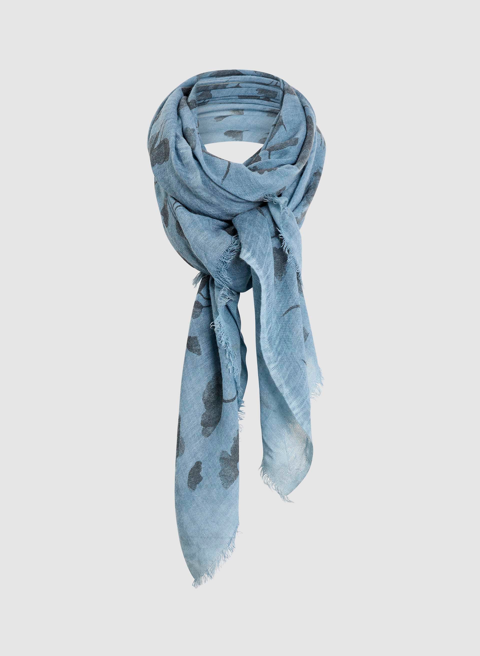 Oblong Floral Lightweight Scarf